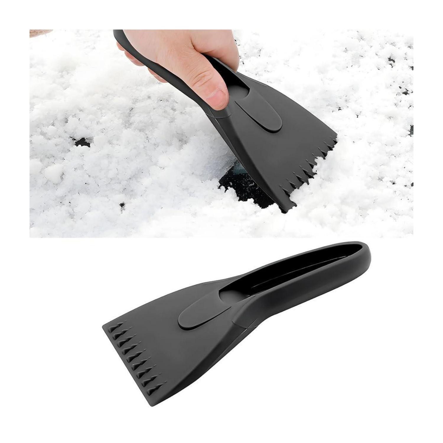 LuxusKollektion Eiskratzer Eiskratzer Autoscheiben Tragbar Schneeschaufel Fenster Schwarz