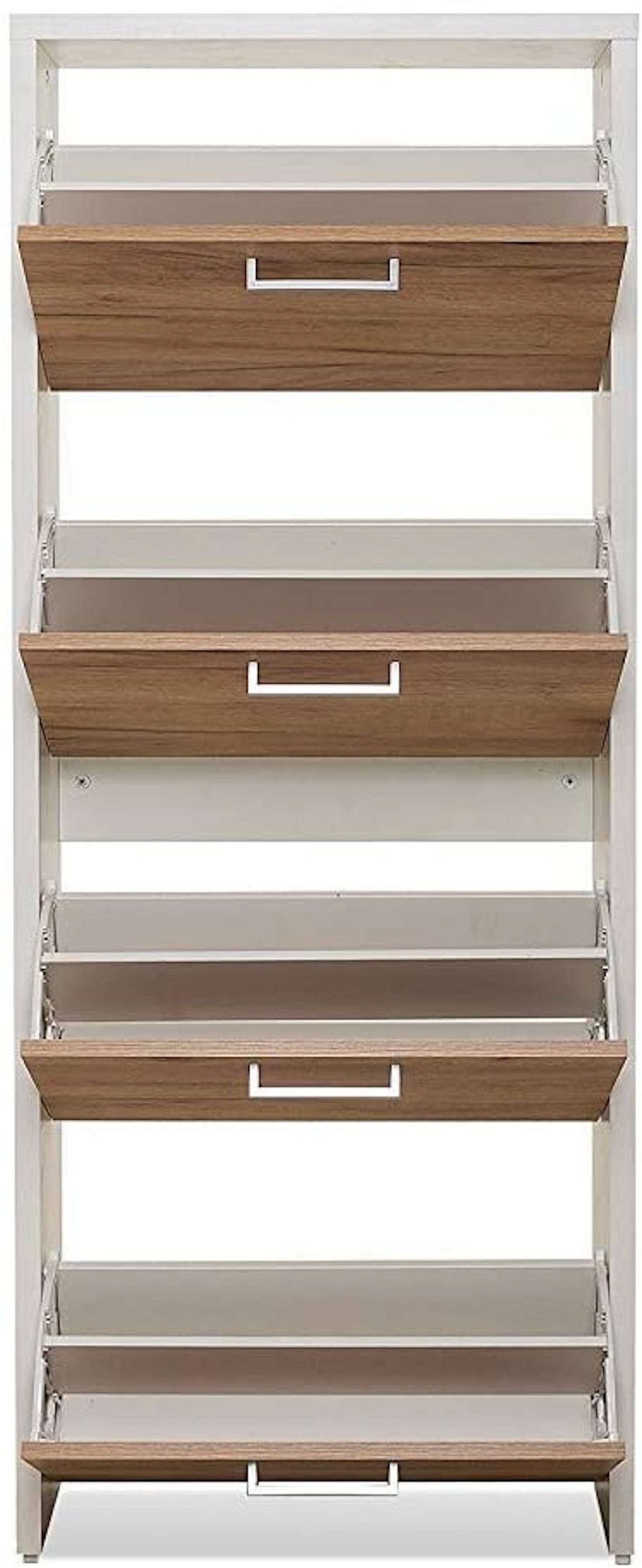 moebel-dich-auf Schuhkipper FULDA 2 (Schuhschrank Schuhregal Schrank Garderobe), mit Doppelwalze