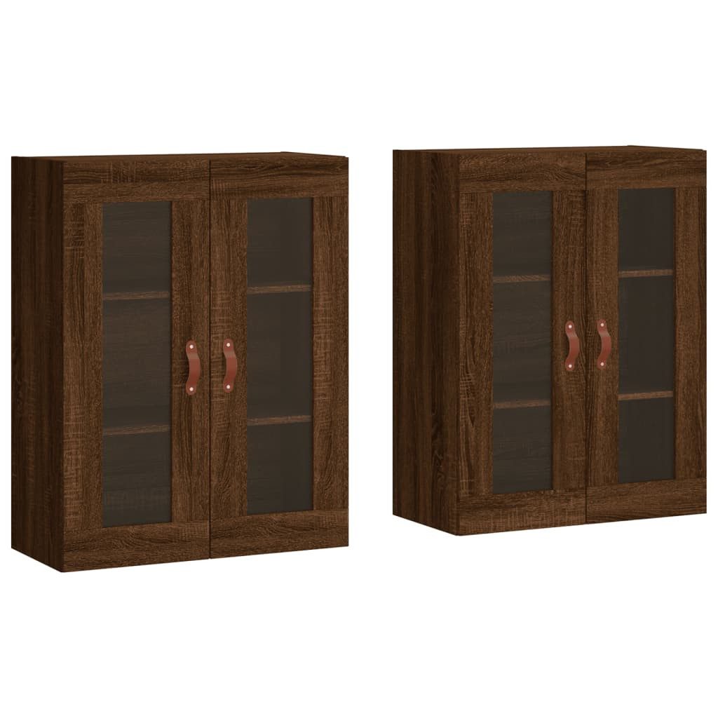 vidaXL Sideboard Wandschränke 2 Stk. Braun günstig online kaufen