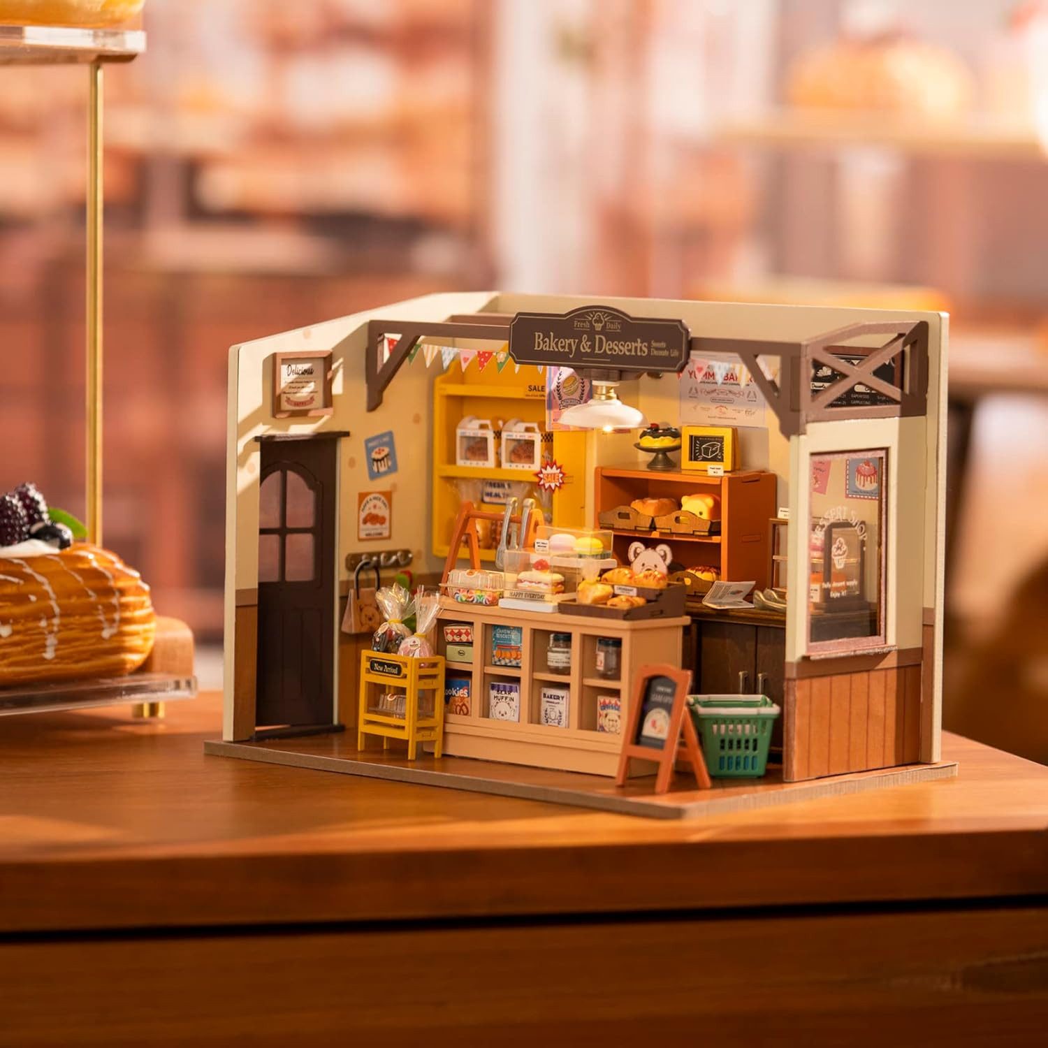 Robotime 3D-Puzzle Robotime Backhaus Beckas Bäckerei günstig online kaufen