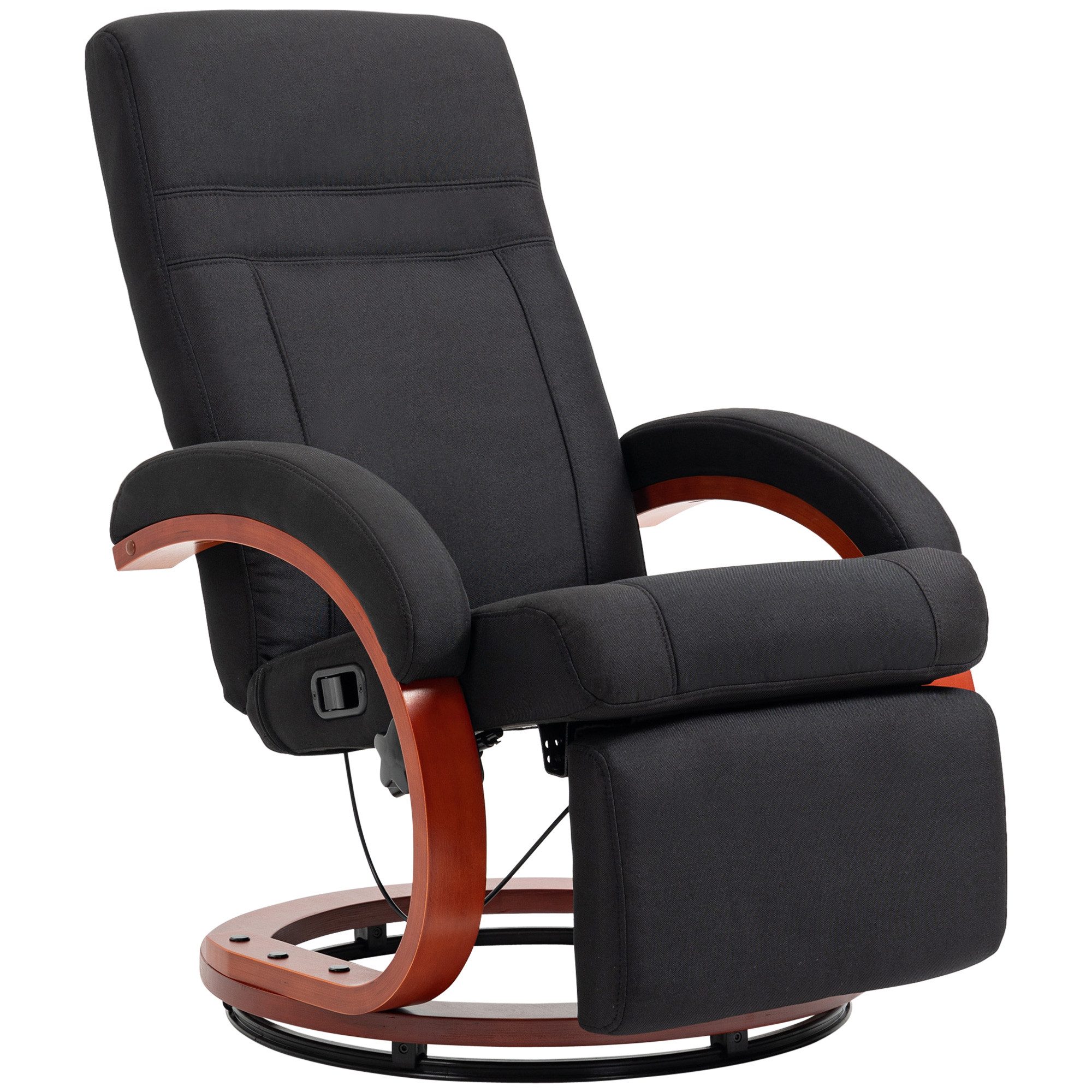BAYMATE Massagesessel Elektrischer Aufstehsessel, elektrischer Relaxsessel, Fußstütze (verstellbare Rückenlehne USB-Anschluss, 83 x 95 x 107 cm, braun)