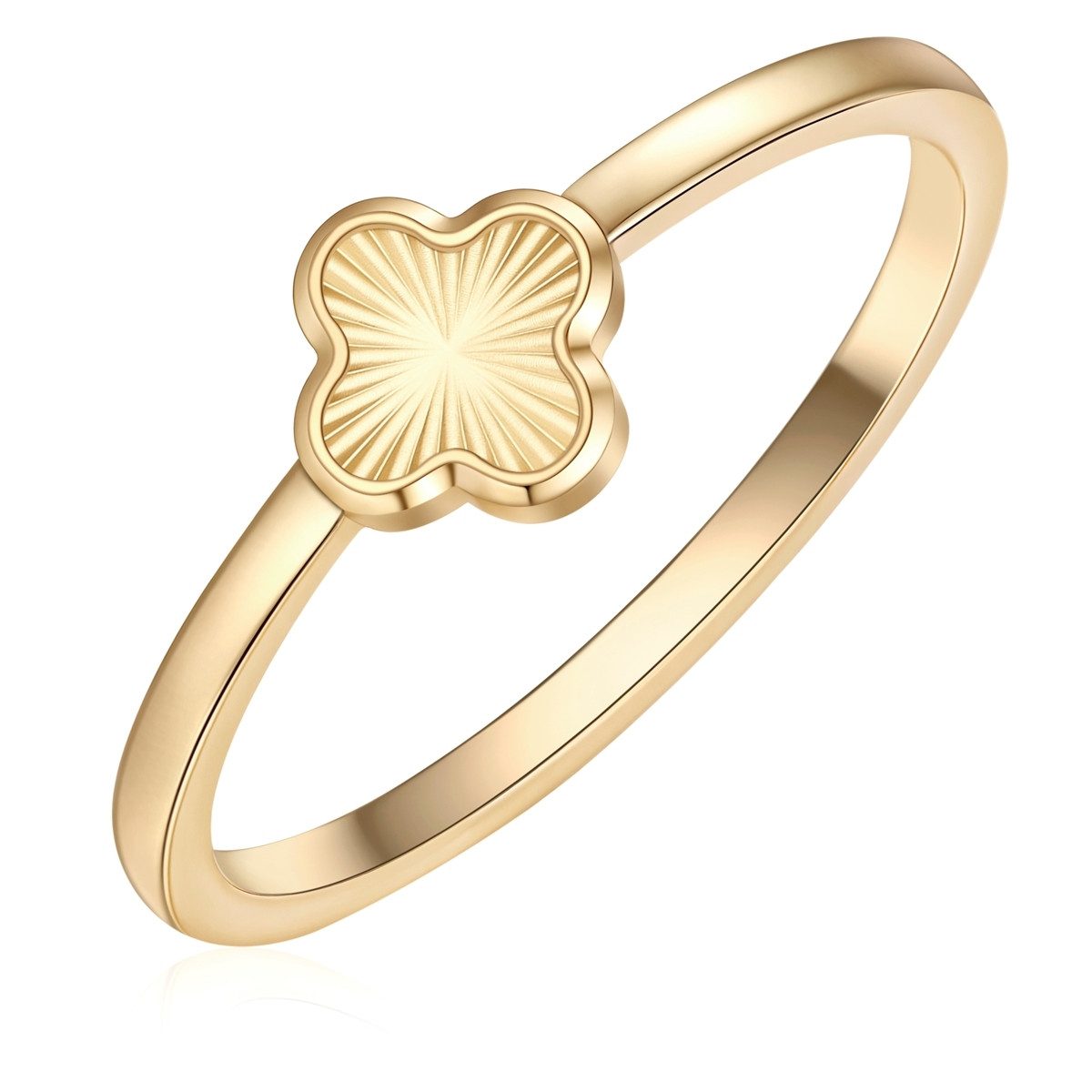 Glanzstücke München Fingerring Kleeblatt gelbgold – Bild 3 von 5