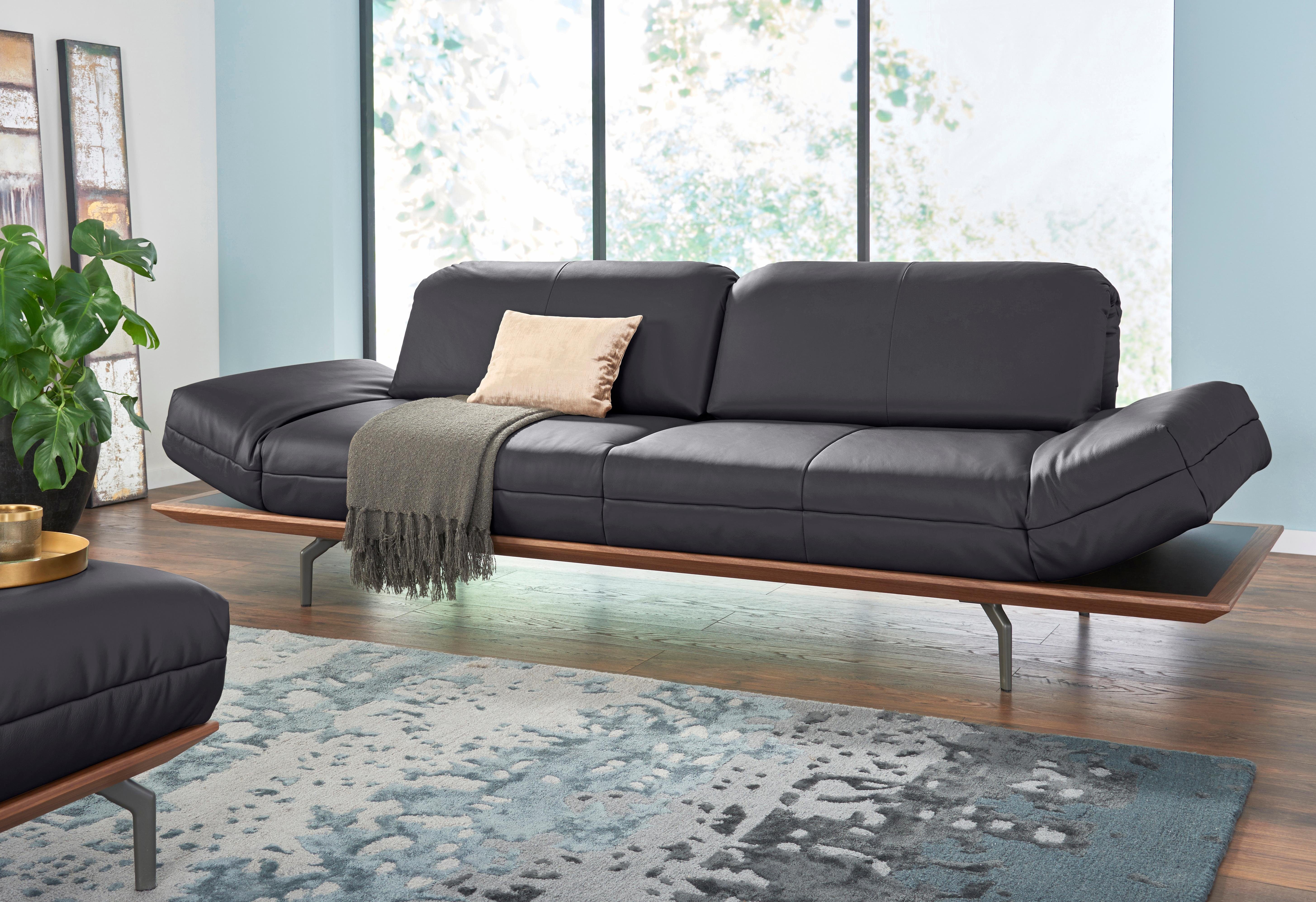 Creation BY ROLF BENZ 4-Sitzer CR.420, Designsofa, Loungesofa, in 2 Qualitäten, Holzrahmen in Eiche Natur oder Nußbaum, Breite 252 cm