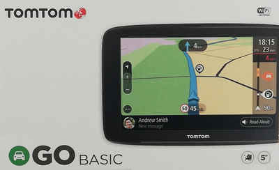 TomTom GO Basic 5 Europa 49 Länder Navigationsgerät PKW-Navigationsgerät (Europa 49 Länder, Bluetooth, Wi-Fi, Lifetime Mapupdates)