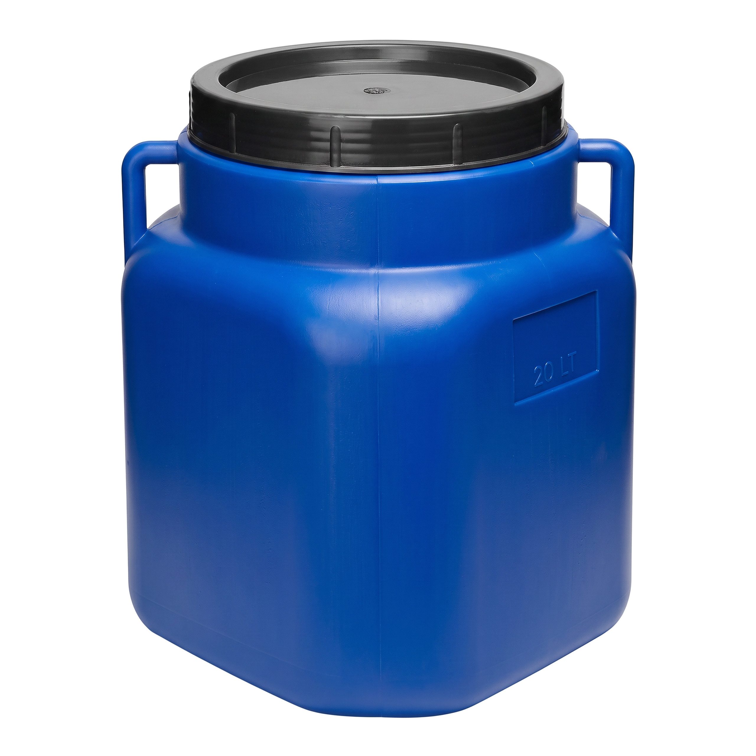 Garronda Regentonne 20L BPA-frei quadratisches Fass und Behälter mit Deckel GD-0088, Blau, 20 l, (1-tlg), BPA-Frei