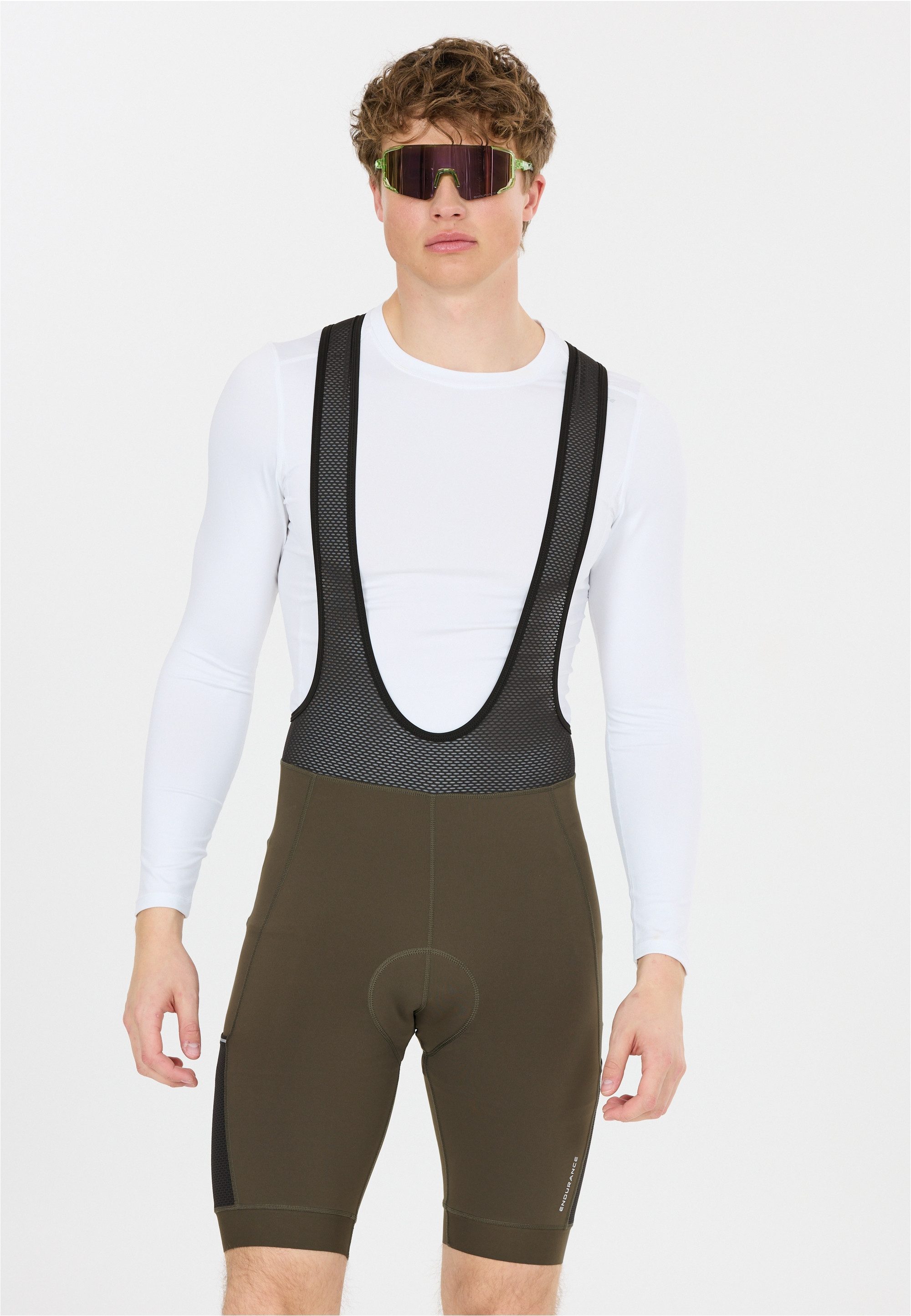 ENDURANCE Radhose Brillant mit praktischen Trägern und hoher Funktionalität