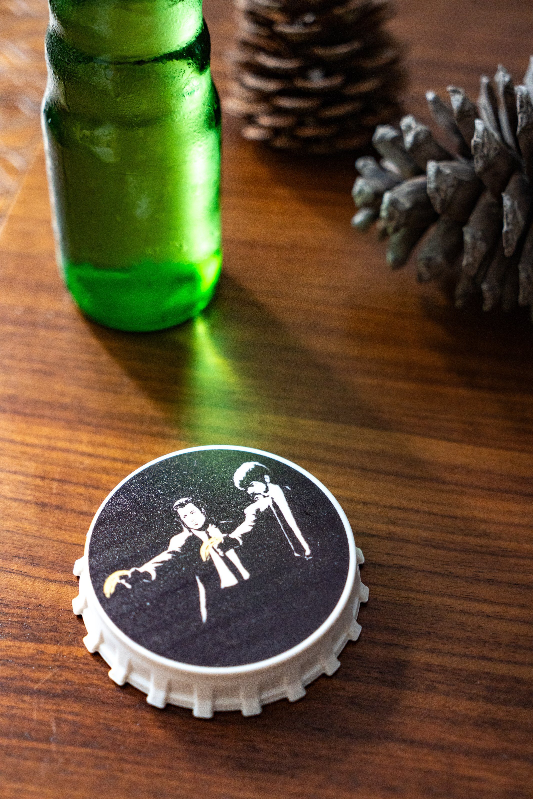 AvantgART Flaschenöffner Magnetisch, Kühlschrank Magnet, Banksy Kunstdruck, Bottle Opener