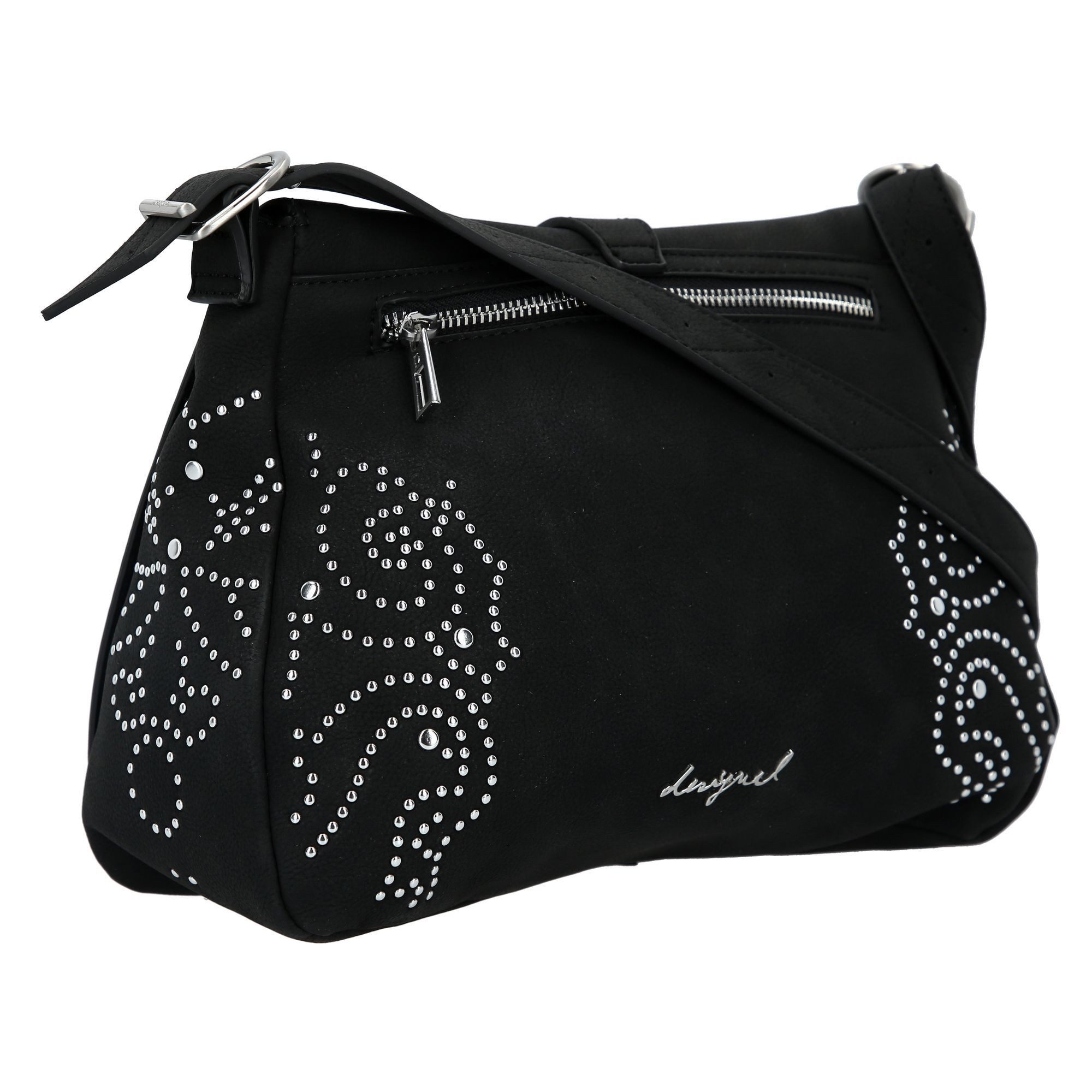 Desigual Schultertasche Poker Face, Polyurethan