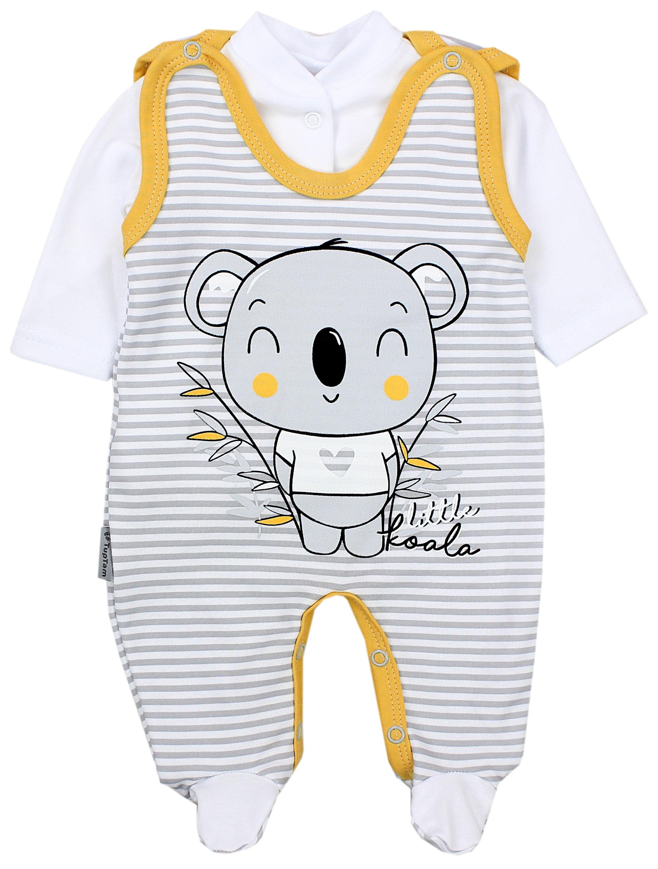 TupTam Strampler TupTam Baby Mädchen Jungen Strampler mit Langarmshirt Aufdruck Spruch