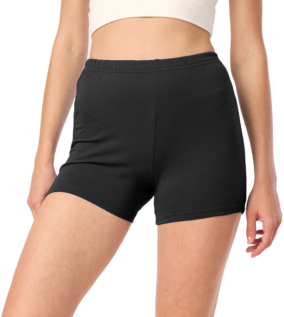 Leggings Damen Shorts Radlerhose Hotpants Boxershorts MS10-392