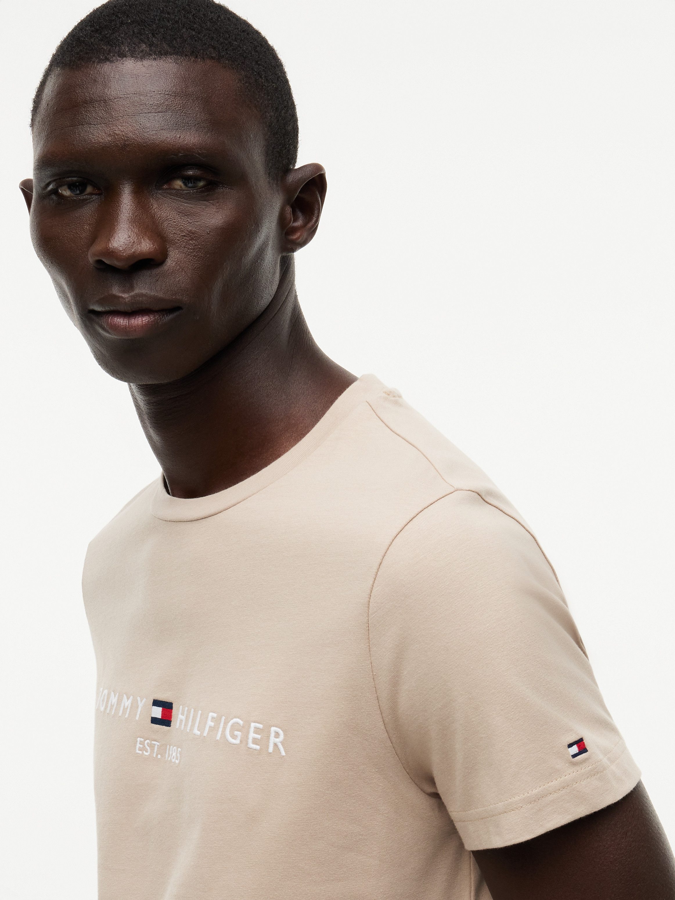 Tommy Hilfiger T-Shirt TOMMY LOGO aus reiner Baumwolle