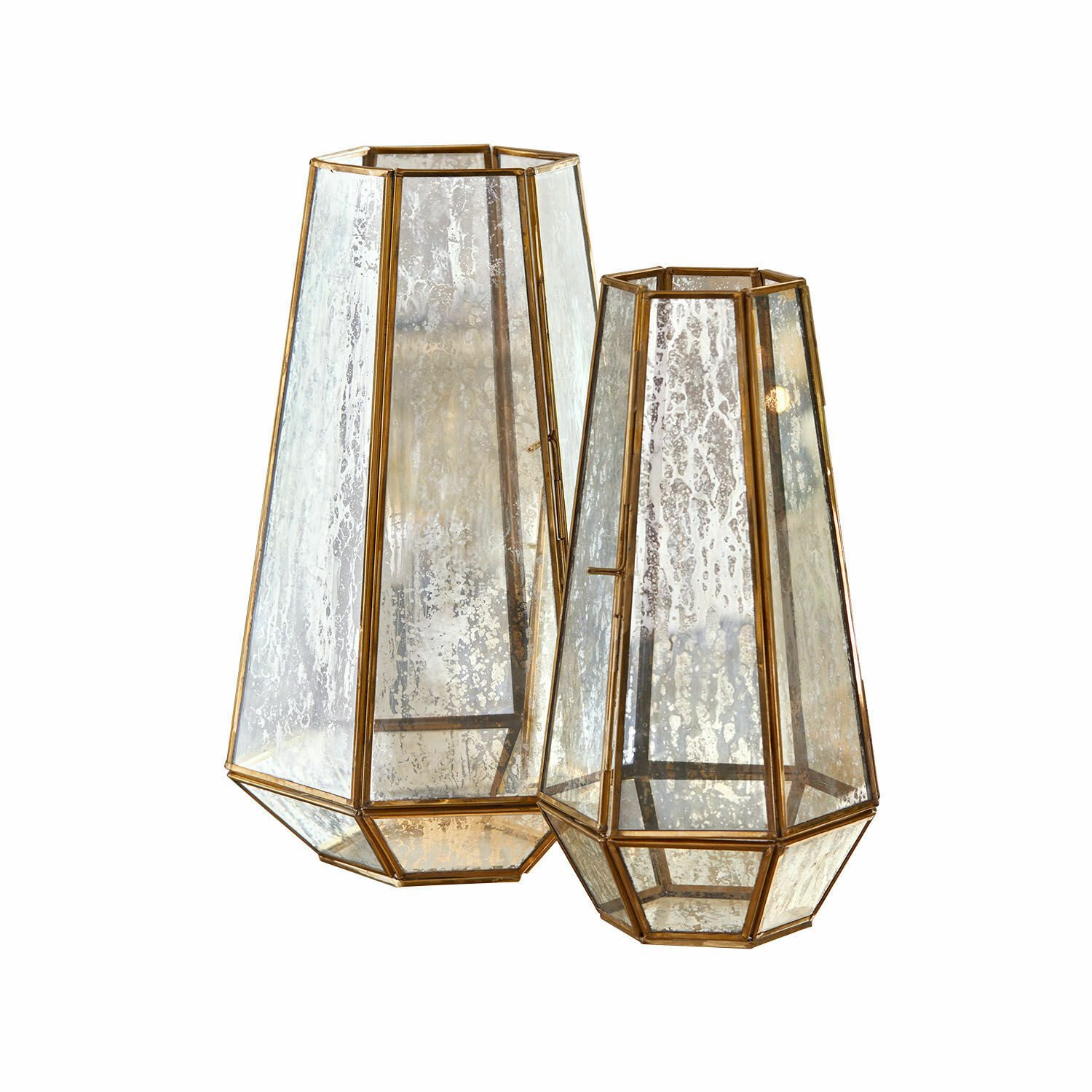 Mirabeau Windlicht Windlicht 2er Set Mouniza messing (2er Set, 2er Set)