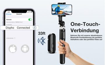 Daskoo Smartphone Handy Selfie Stick Bluetooth Stativ mit Fernbedienung Dreibeinstativ