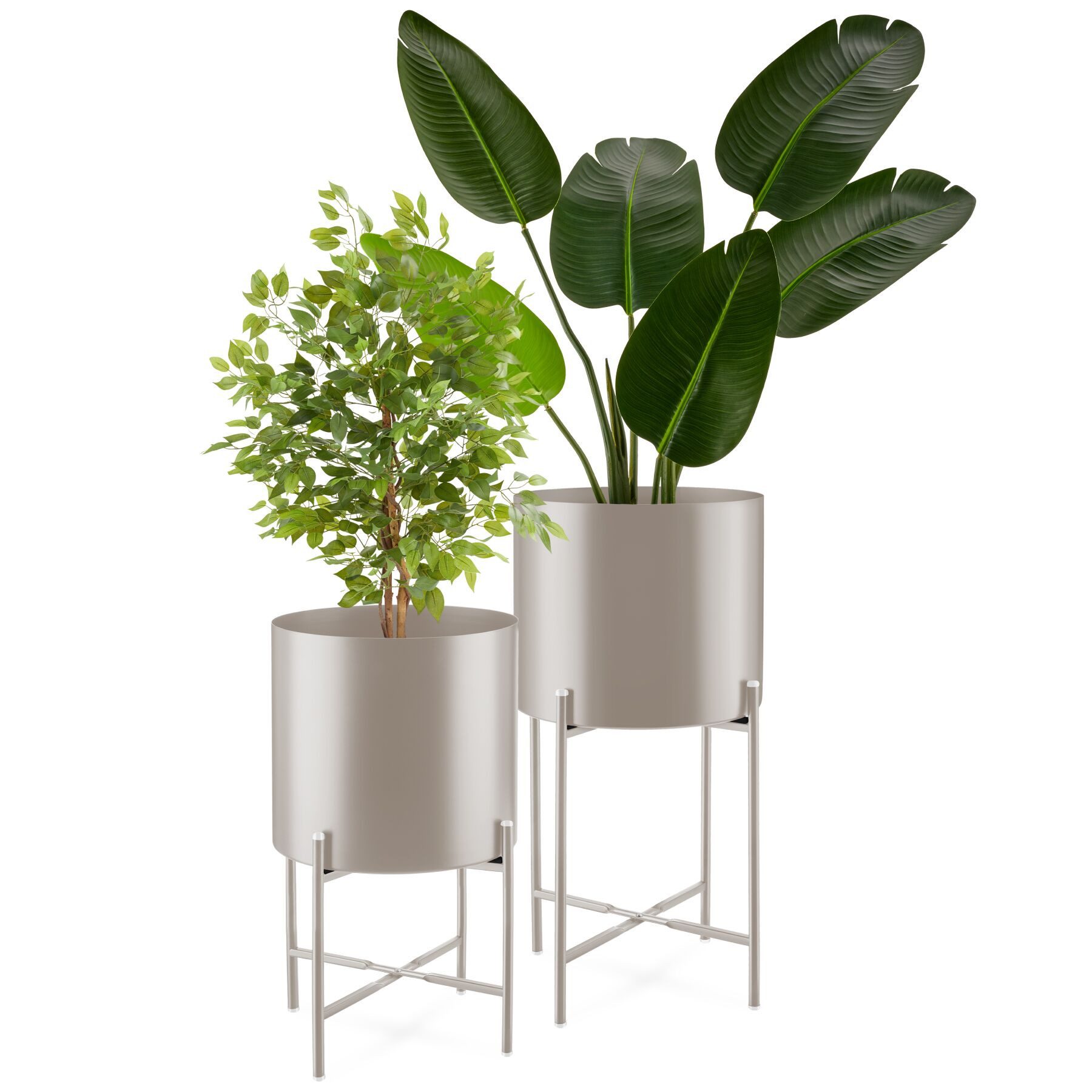 tectake Blumentopf Pflanzenständer, 2-teilig, im Industrial Style günstig online kaufen