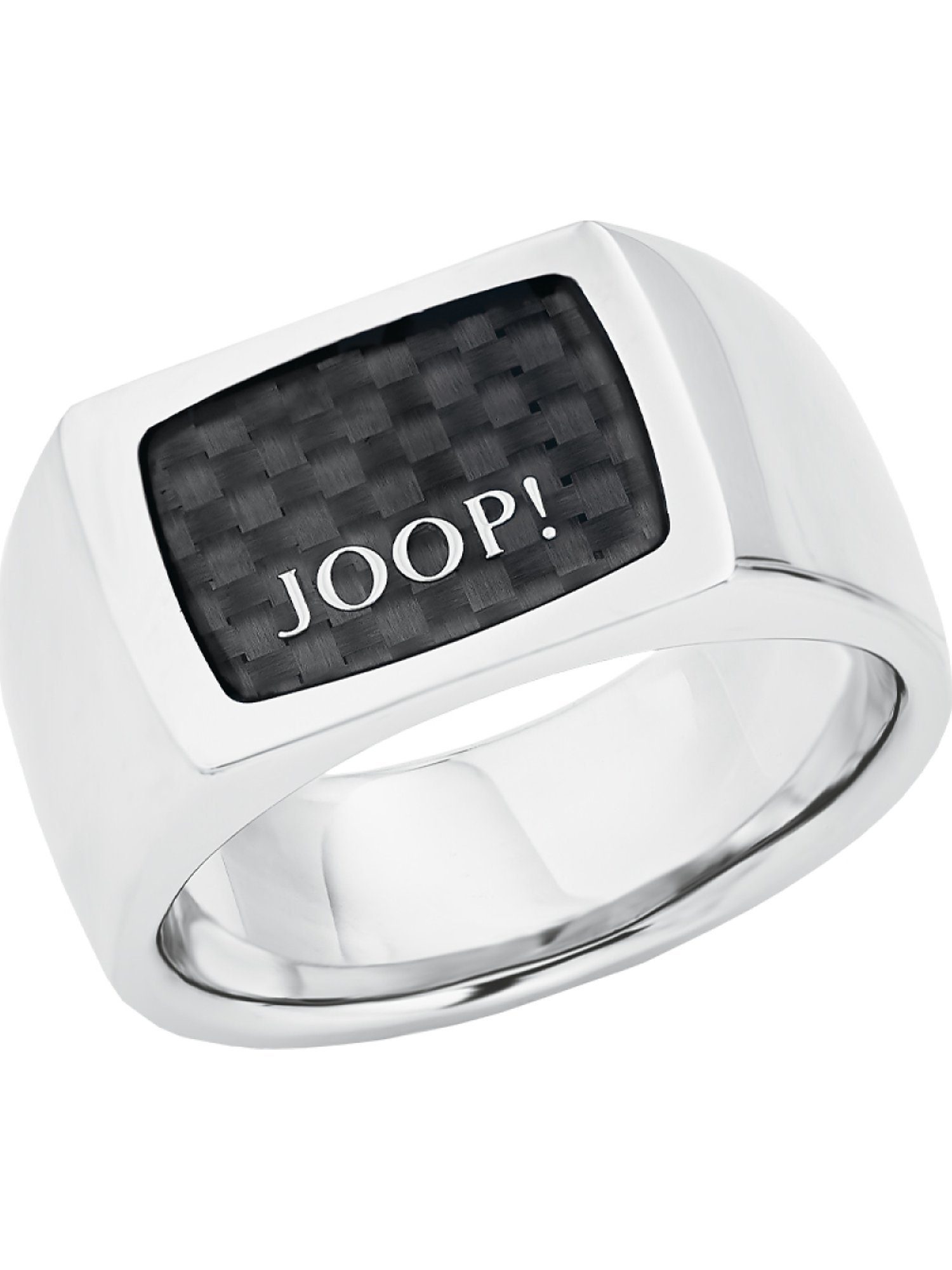 Joop! Fingerring JOOP! Herren-Herrenring Edelstahl, Carbon