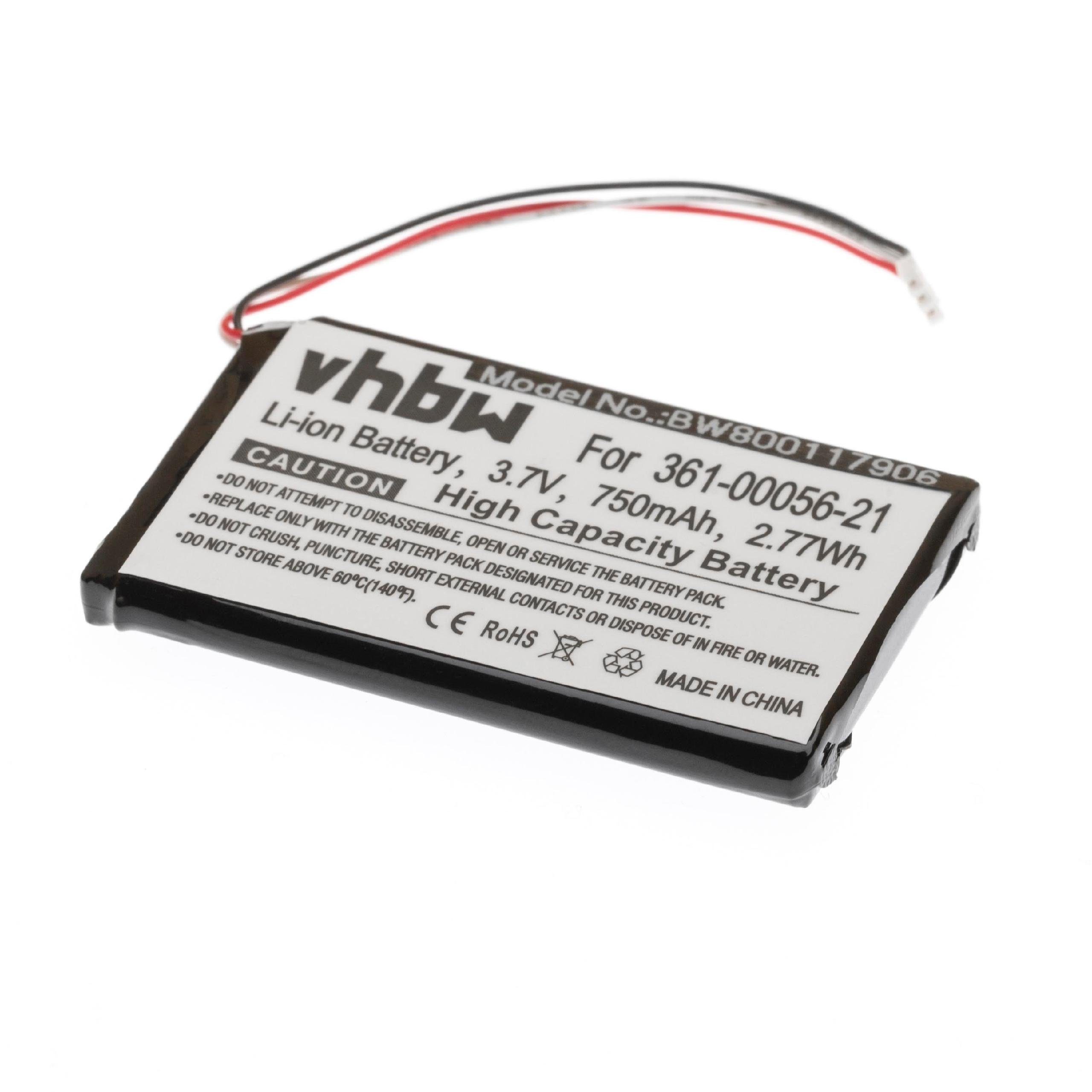 vhbw Ersatz für Garmin 361-00056-21 für Akku Li-Ion 750 mAh (3,7 V)