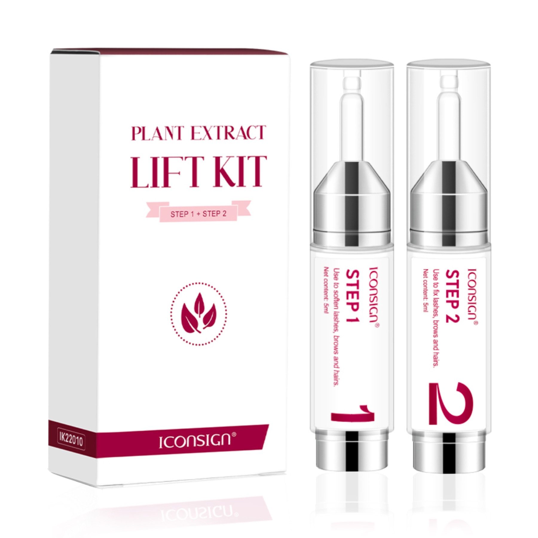Iconsign Einzelwimpern Wimpernlifting Augenbrauenlifting Set Lash Lift Kit Pflanzenextrakt, Wimpernlifting,Augenbrauenlifting,Laminierung, Iconsign