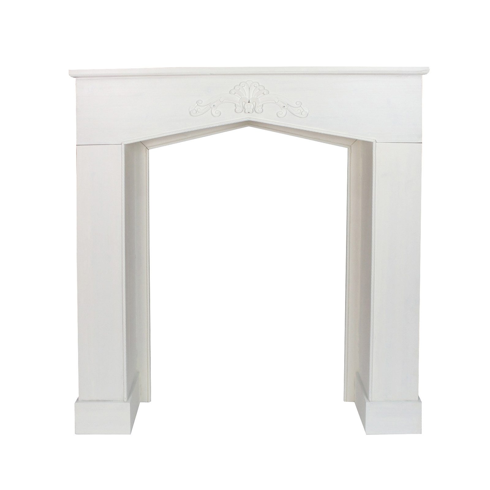 HTI-Living Dekokamin Kaminkonsole Juna Landhaus Weiß (Stück, 1-St., 1 Kaminkonsole)