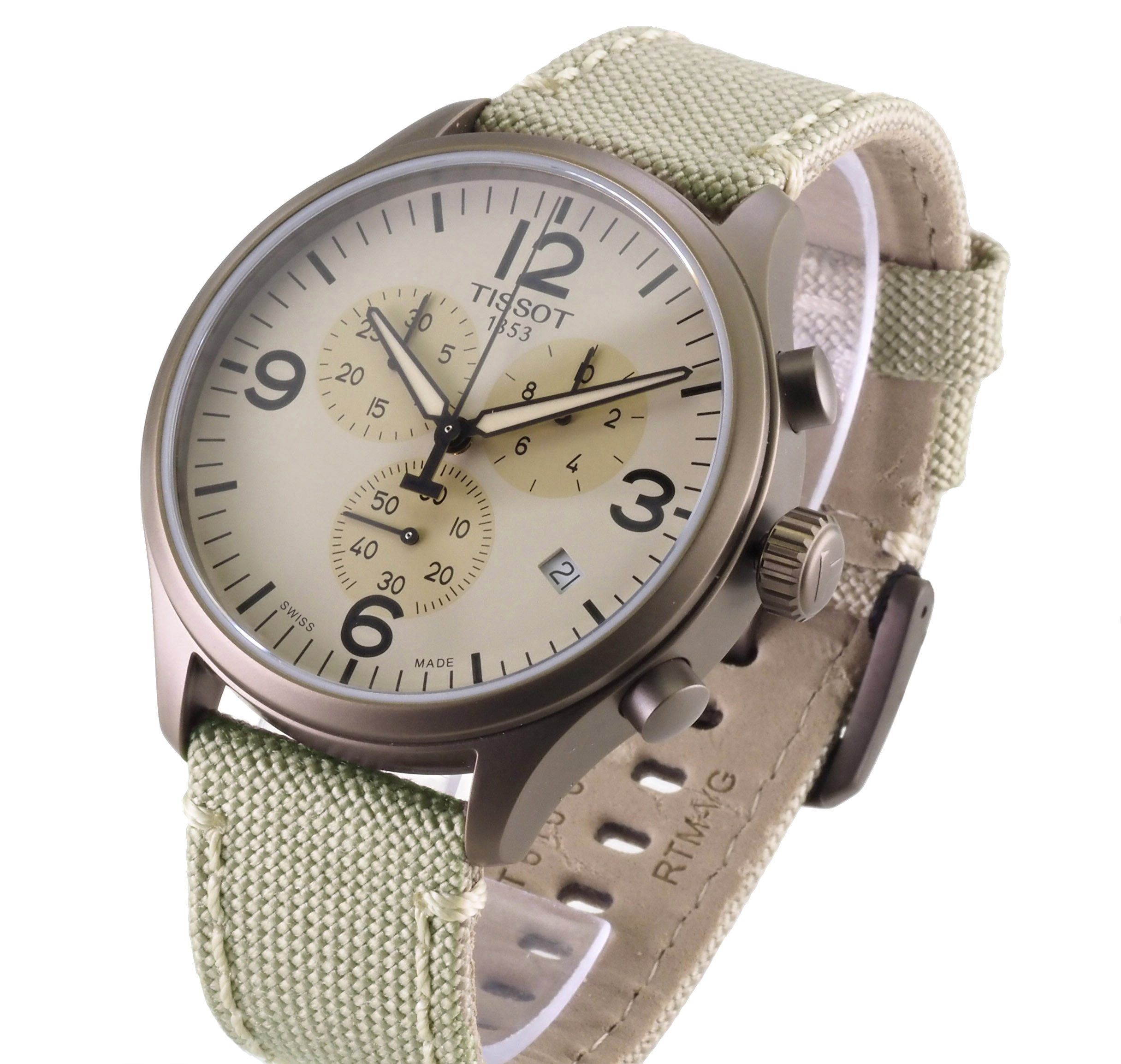 Tissot Chronograph schweizer Herren Uhr 45 mm Ø T-Sport T1166173726701, Saphirglas