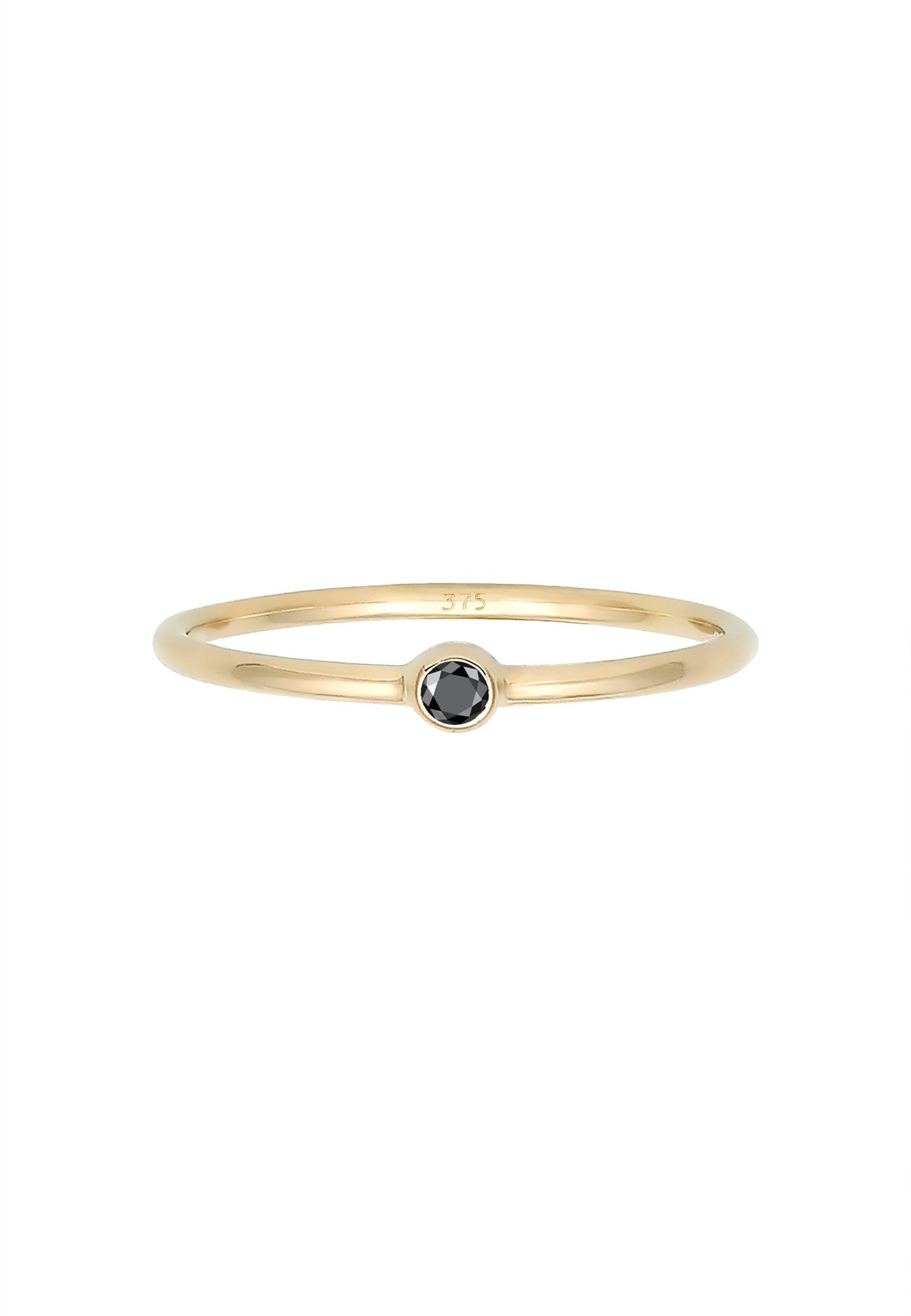 Elli DIAMONDS Verlobungsring Solitär Schwarzer Diamant günstig online kaufen
