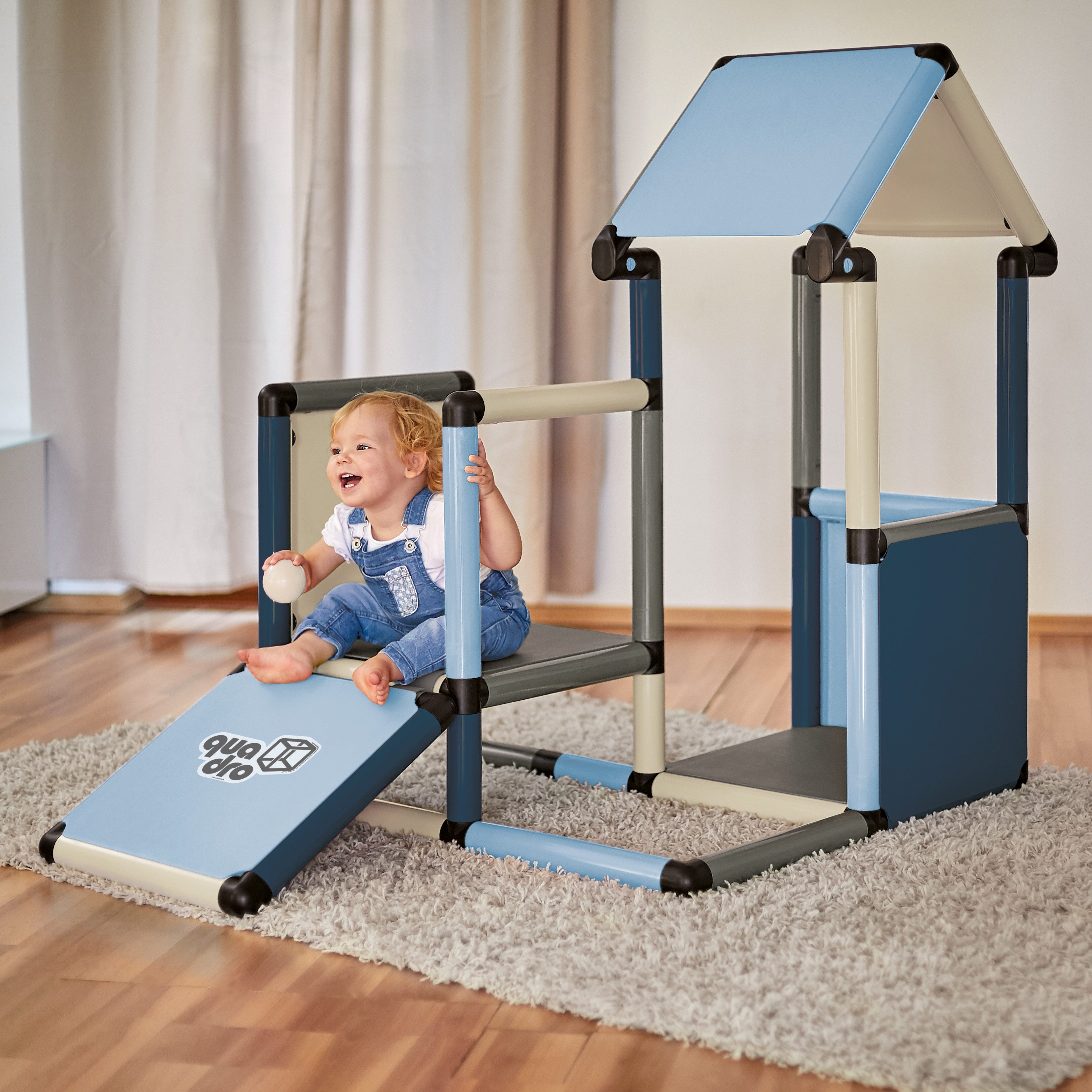 QUADRO Spielhaus Adventure Home, Modulares Stecksystem, ab 6 Monaten, Made in Germany, UV-stabil