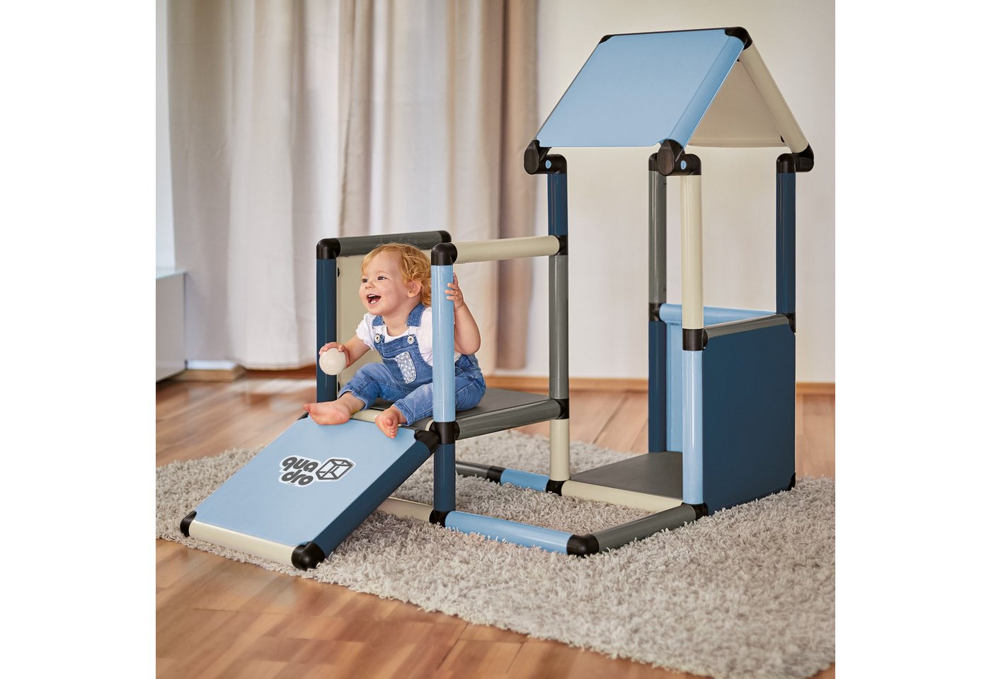 QUADRO Spielhaus Adventure Home, Modulares Stecksystem, ab 6 Monaten, Made in Germany, UV-stabil
