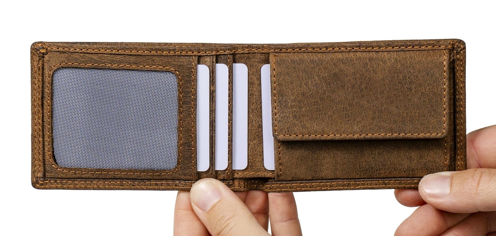 Elbleder Mini Geldbörse Polo 106 - Mini Portemonnaie aus Echtleder, mit 4 K günstig online kaufen