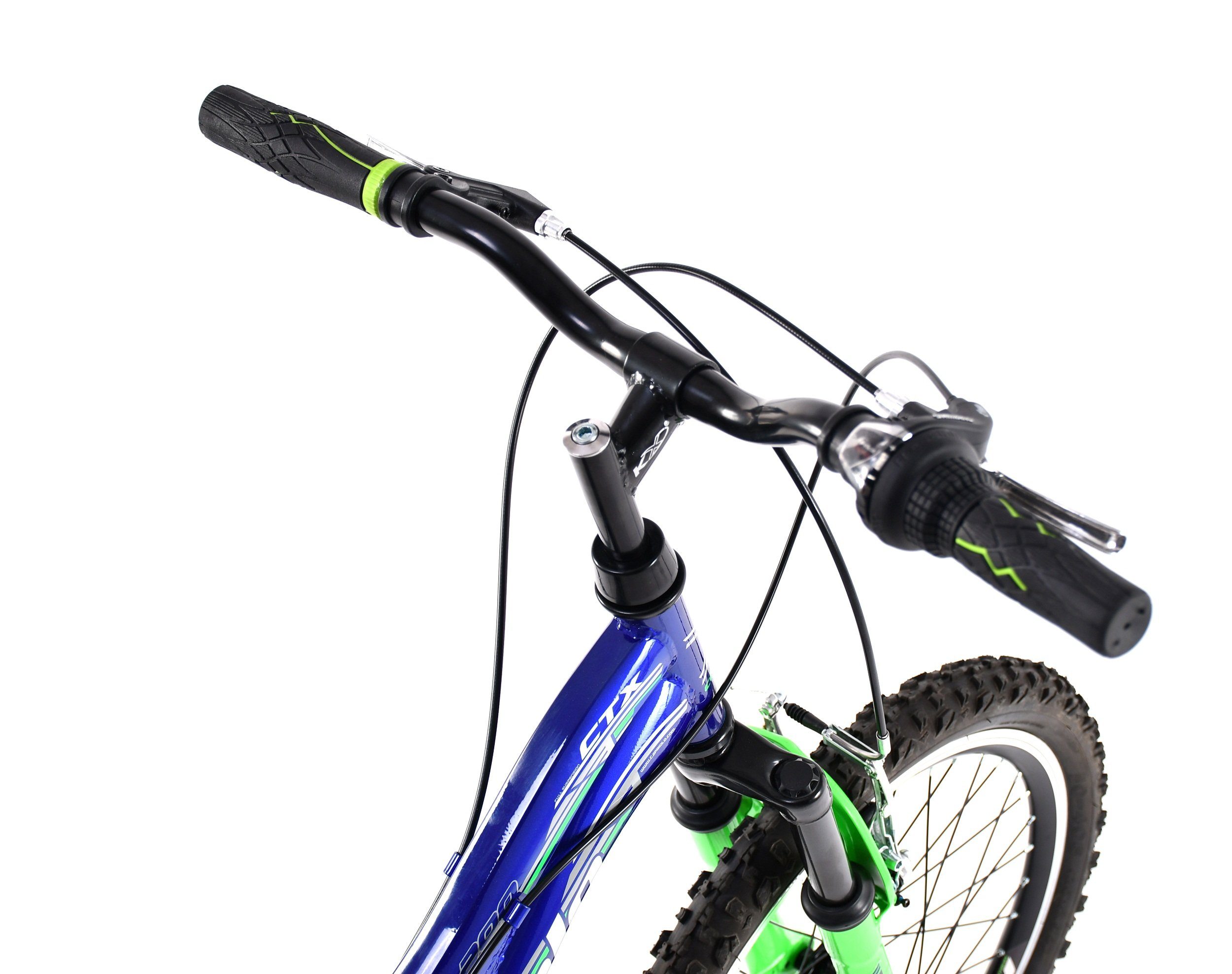 CTX200 grün, Zoll Mountainbike Schaltwerk, Shimano Mountainbike Fullsuspension 6 Gang blau Kinder Kettenschaltung 20 Tourney breluxx