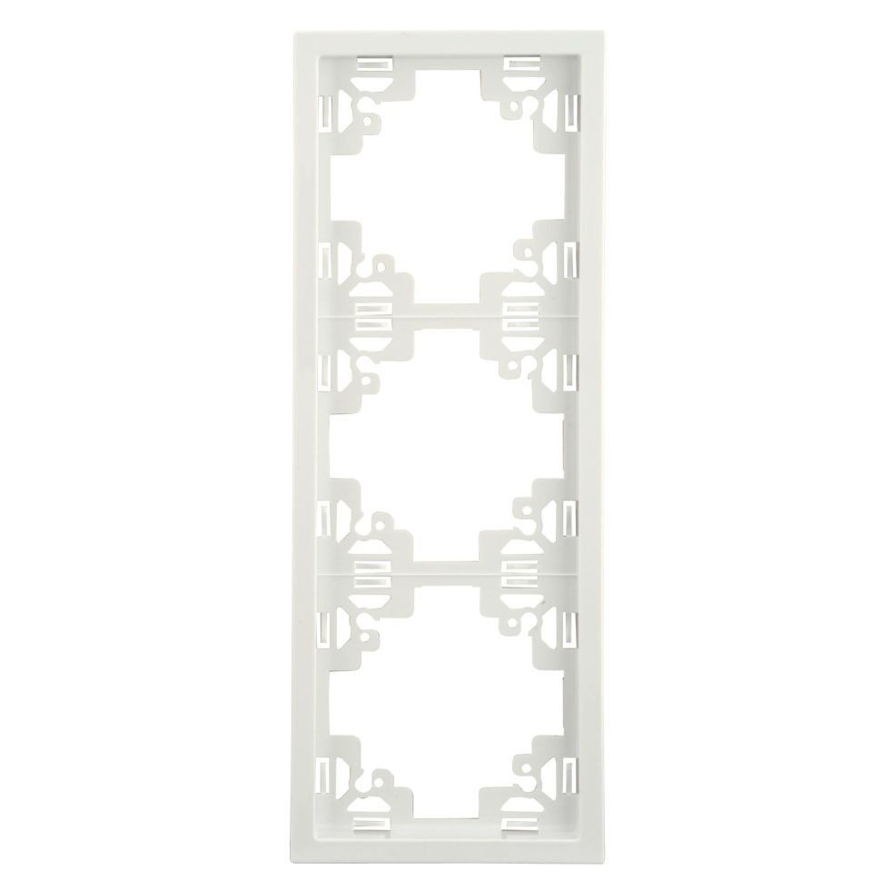 UNITEC Lichtschalter Unitec Abdeckrahmen 3-fach ultraweiß, Serie Sao