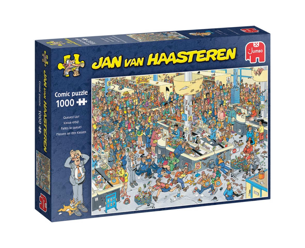 Jan van Haasteren Puzzle Jan van Haasteren Massen an den Kassen 1000 Teile Puzzle, 1000 Puzzleteile