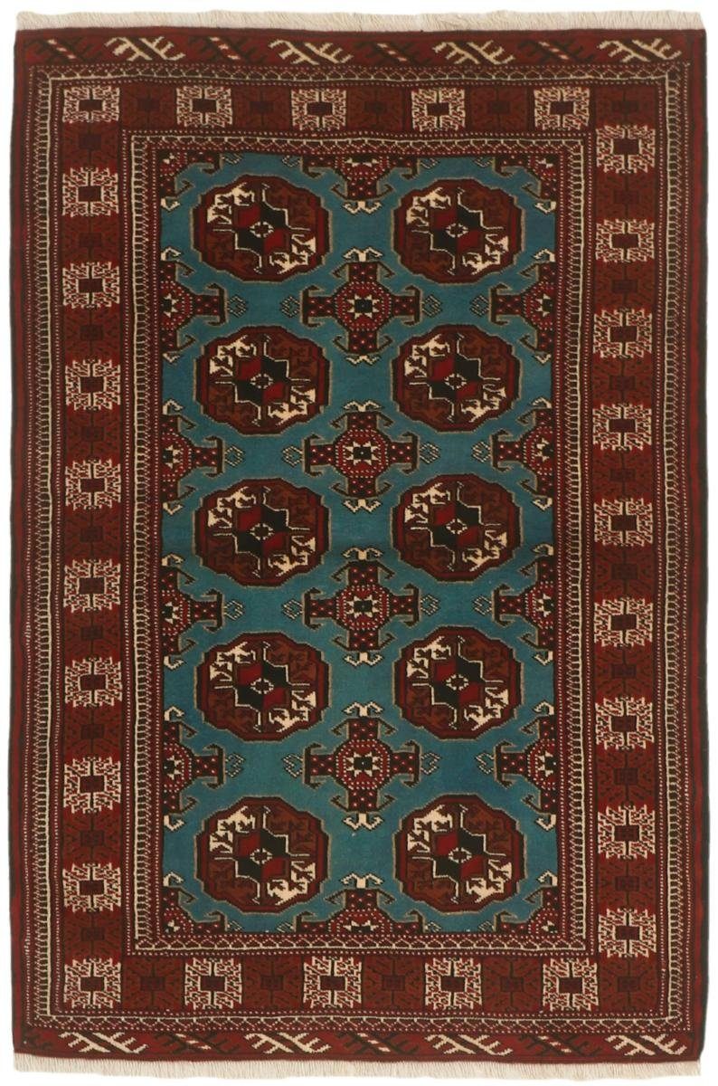 6 mm Höhe: Orientteppich Handgeknüpfter Orientteppich / Perserteppich, Nain Turkaman Trading, 106x154 rechteckig,