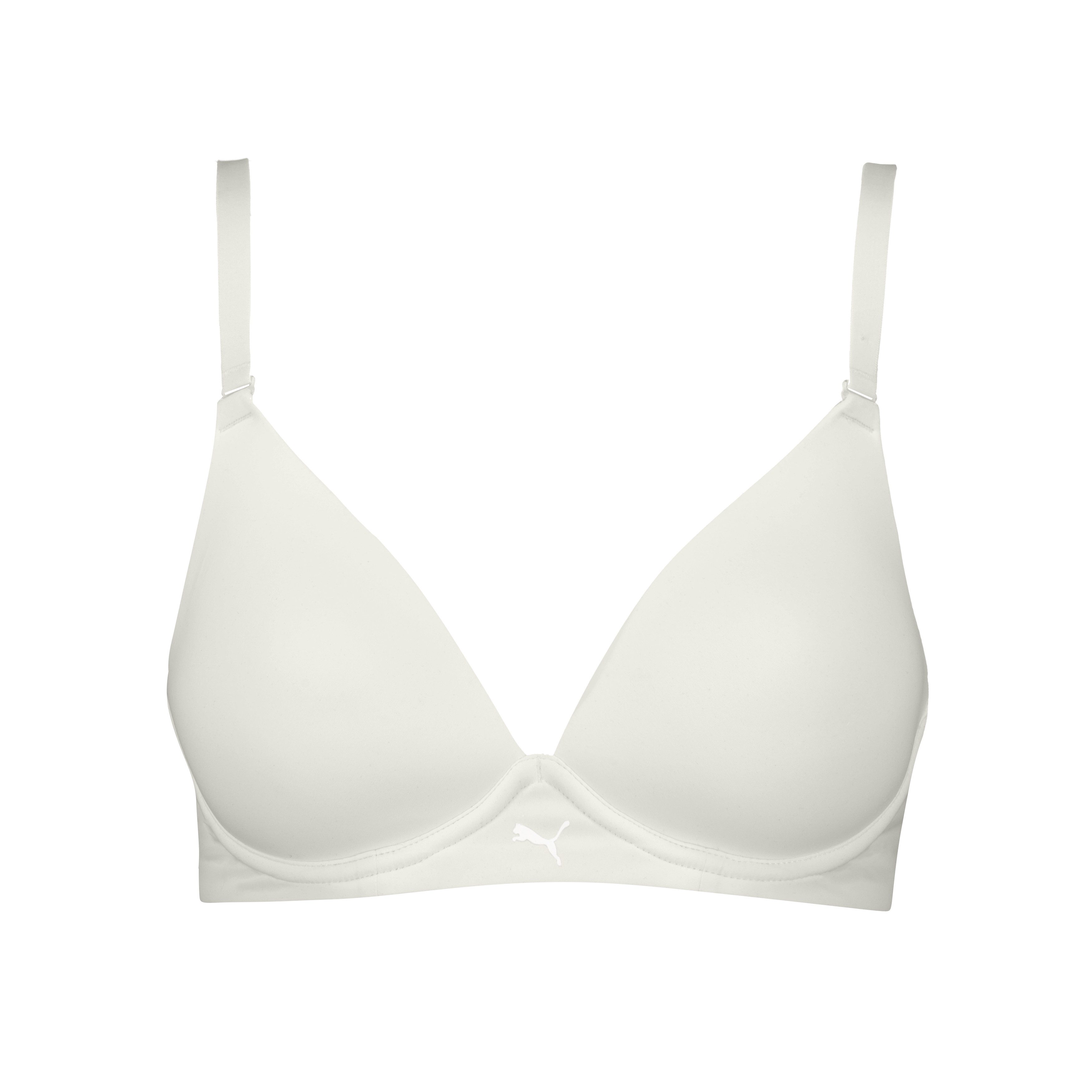 PUMA Soft-BH PUMA WOMEN MICROFIBER SOFT PADDED BRA 1P mit wendbaren und verstellbaren Trägern, Logodruck vorn – Bild 2 von 5