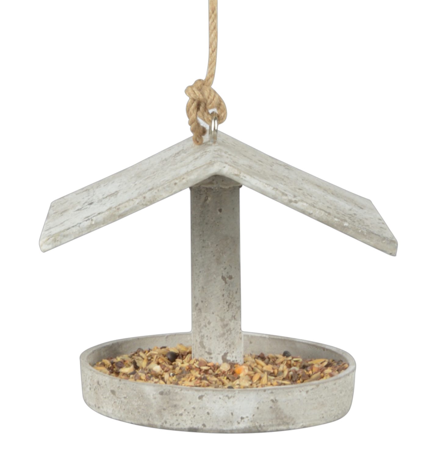 degawo Nistkasten Tolles Vogelfutterhaus in grau zum Aufhängen. Futterstation Polyresin