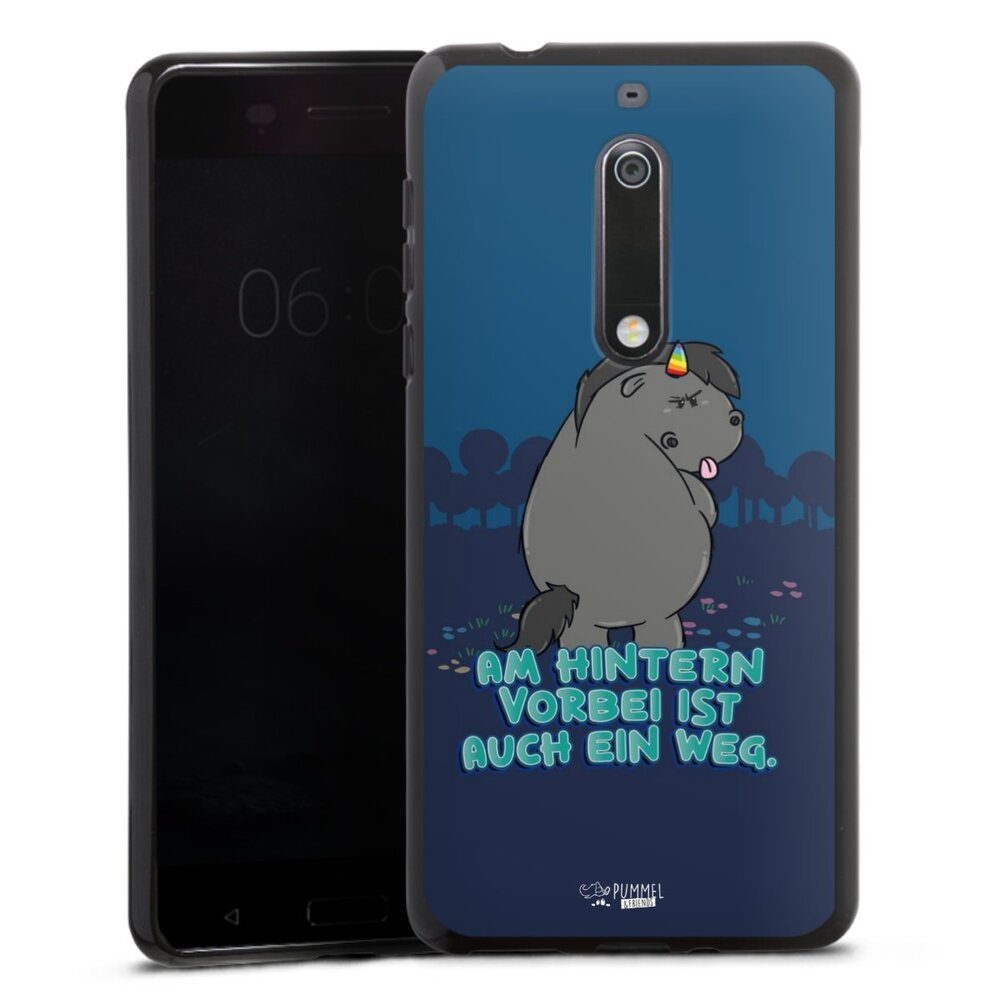 DeinDesign Handyhülle Grummeleinhorn am Hintern vorbei, Nokia 5 Silikon Hülle Bumper Case Handy Schutzhülle Smartphone Cover