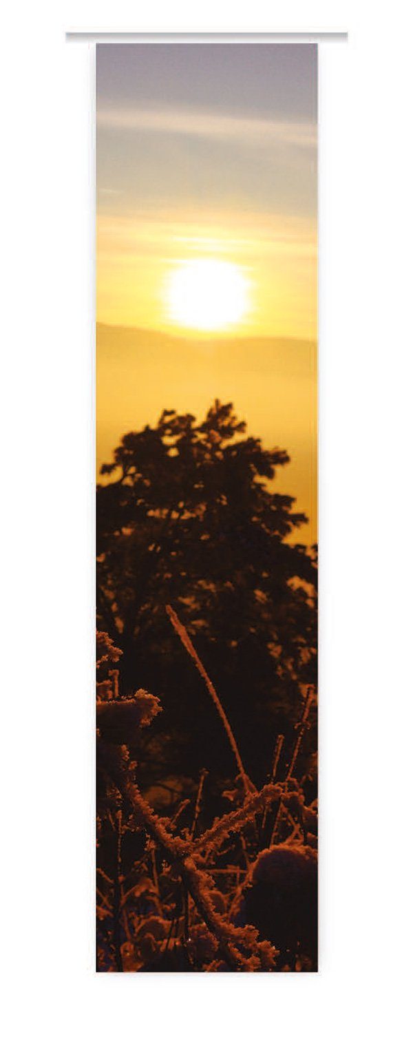 Schiebegardine Ländleblick Sunset Flächenvorhang - HxB 260x60 cm - B-line, gardinen-for-life