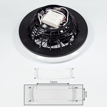 hofstein Tischturmventilator »Concas« Deckenlampe, Ventilator aus Metall, Kunststoff, Schwarz, Weiß