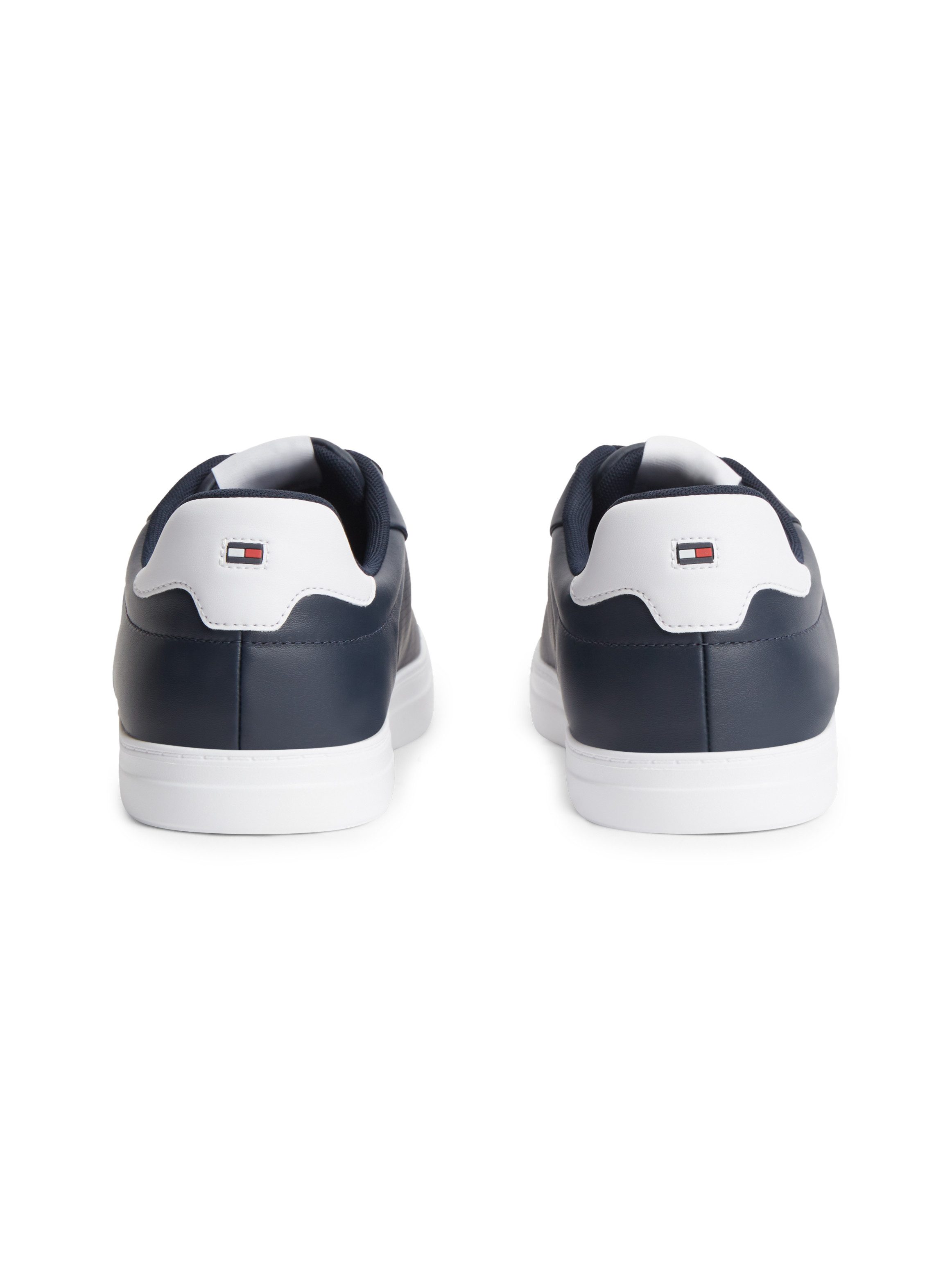 Tommy Hilfiger ICON COURT LIGHT LEATHER Sneaker Freizeitschuh, Halbschuh, Schnürschuh mit dezenten Ziernähten