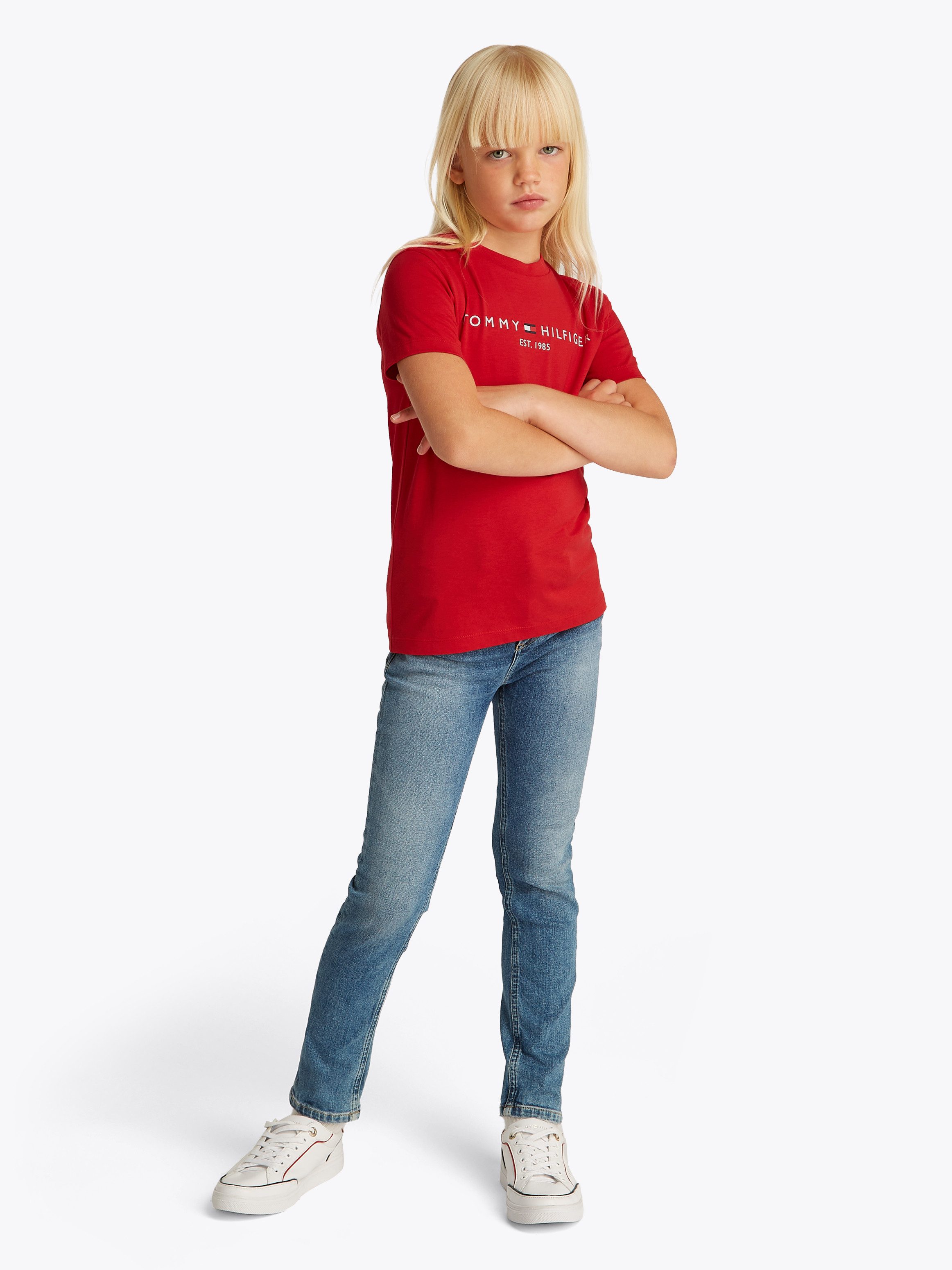 Tommy Hilfiger T-Shirt U ESSENTIAL TEE S/S mit Logo-Schriftzug – Bild 4 von 5
