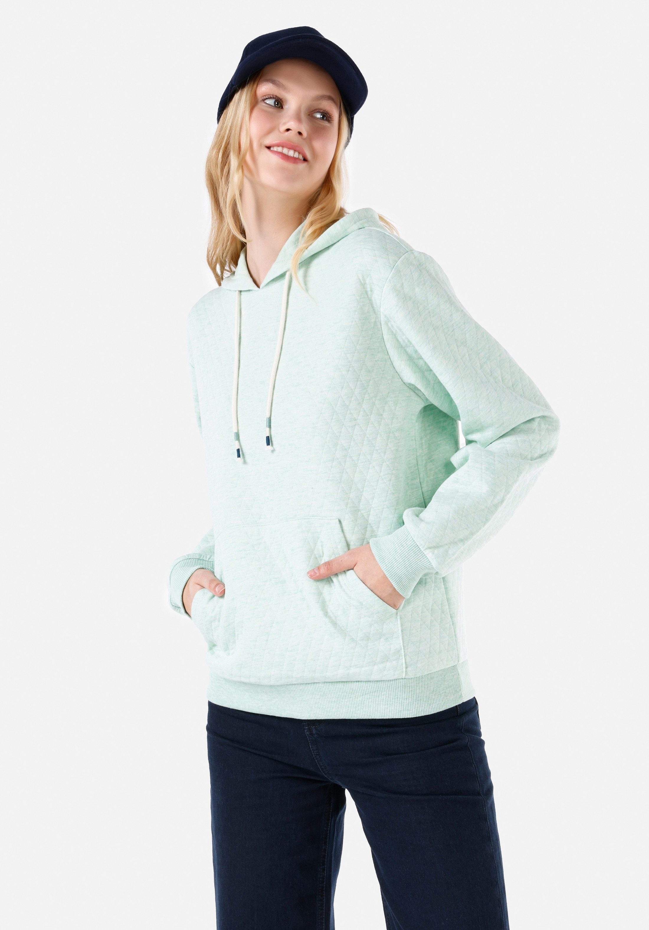 Colins Sweatshirt Colins Regular Fit Damen Sweatshirt mit Kapuze