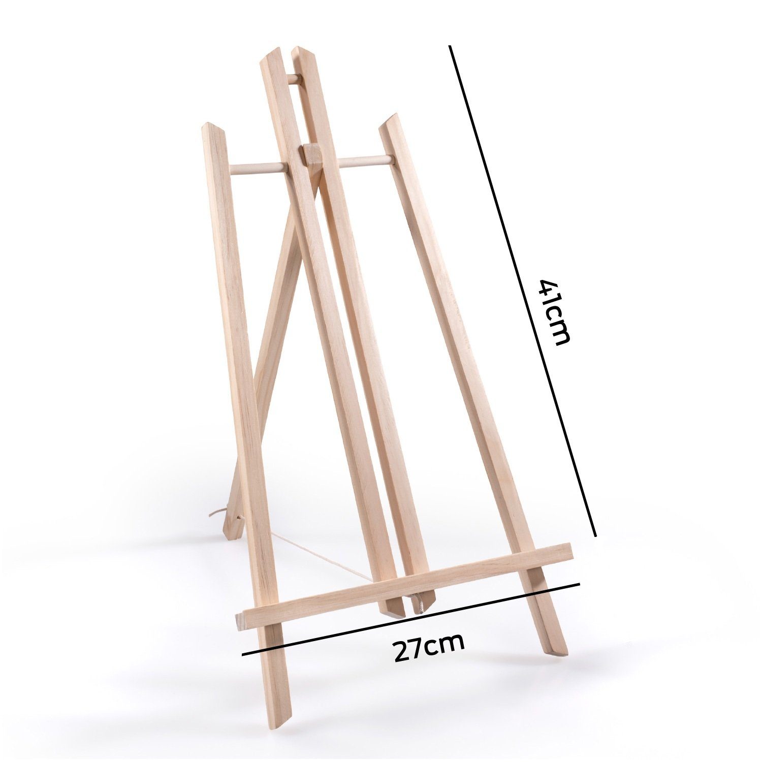 naturling Kinderstaffelei Tisch Staffelei Holz, 41cm hoch