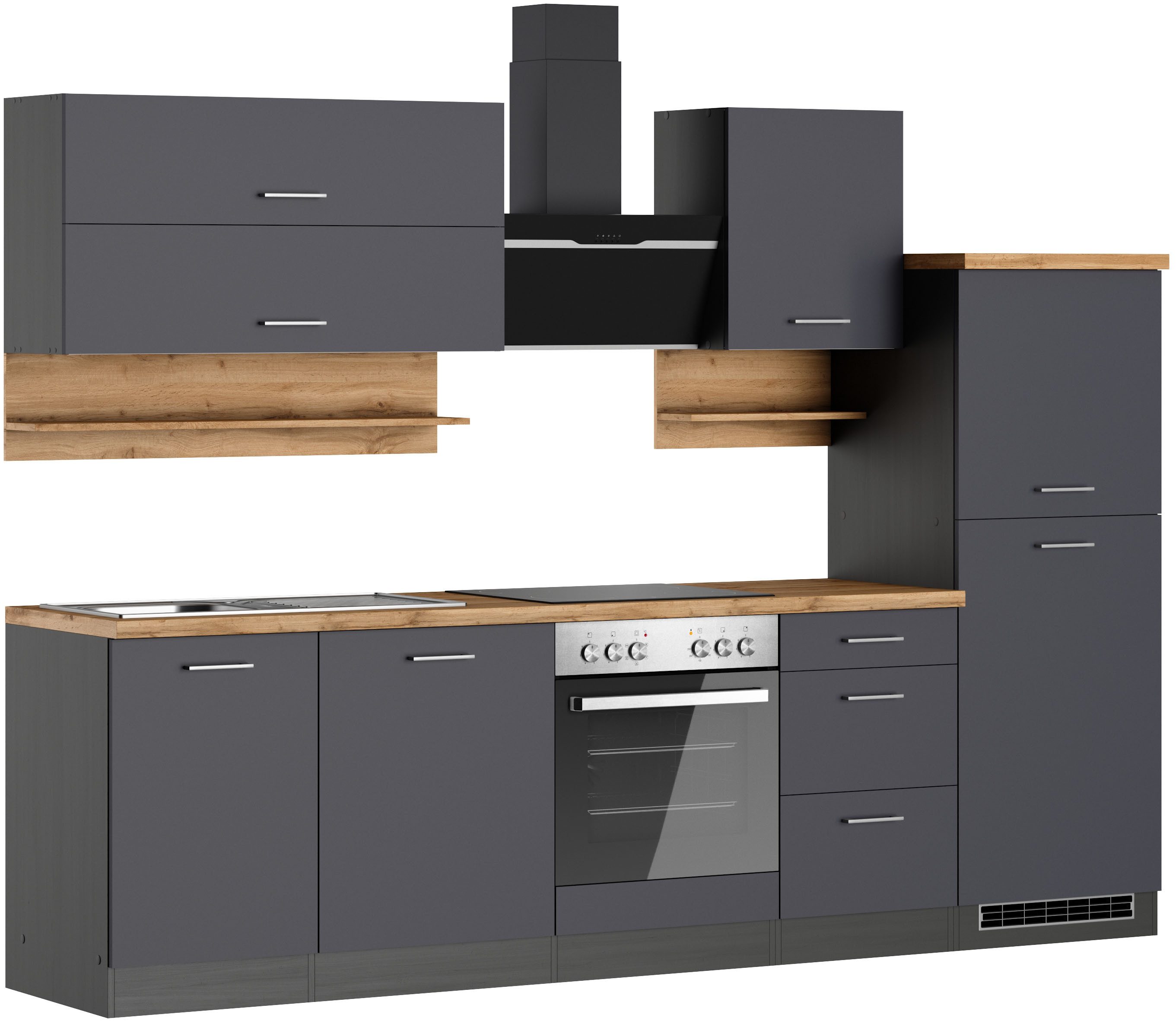 KOCHSTATION Küchenzeile KS-Milan, 280 cm breit, günstig online kaufen