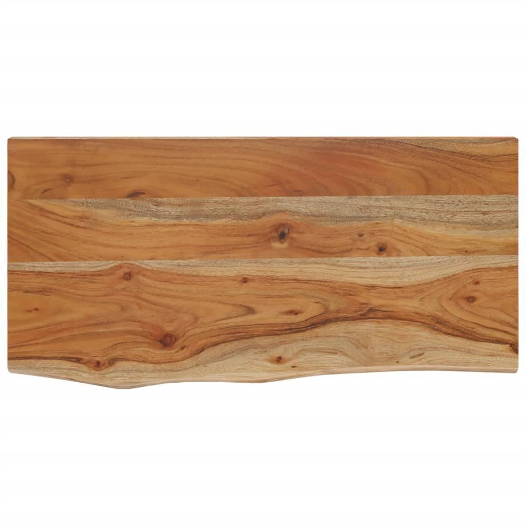 vidaXL Tischplatte Wandregal 60x30x2,5 cm Rechteckig Massivholz Baumkante (1 St)