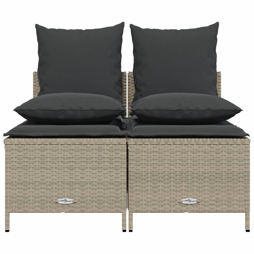 vidaXL Gartenlounge-Set 4-tlg. Garten-Sofagarnitur mit Kissen günstig online kaufen