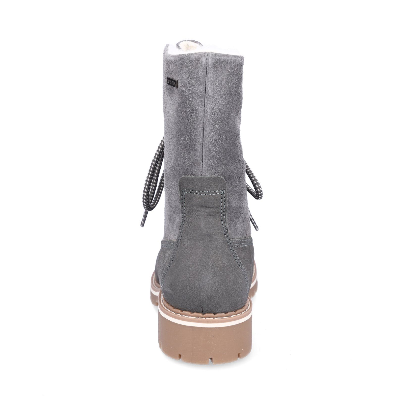 Tamaris Tamaris Damen Leder Schnürboot anthrazit Schnürboots