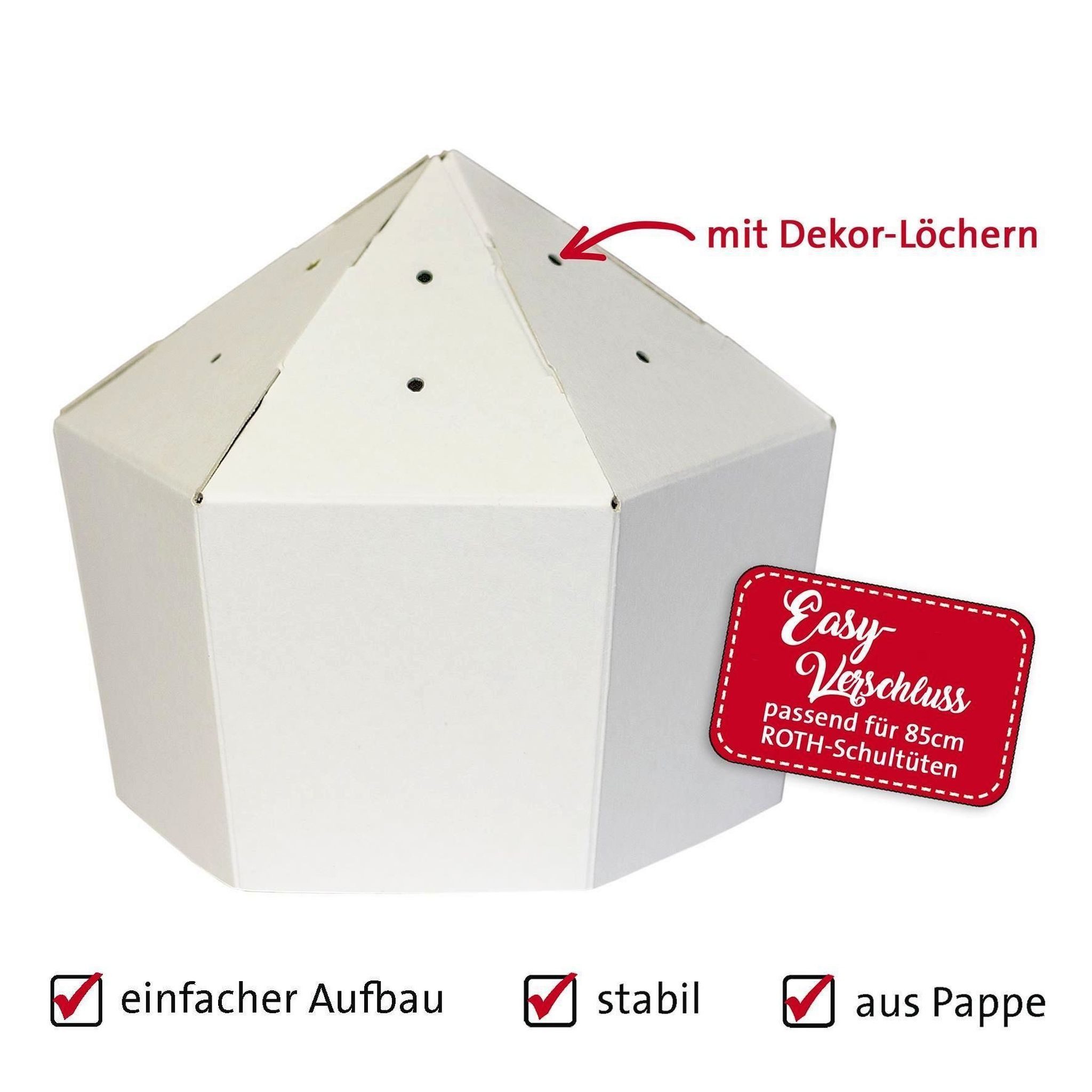 Roth Schultüte Roth Easy-Schultütenverschluss, für 85er Schultüten