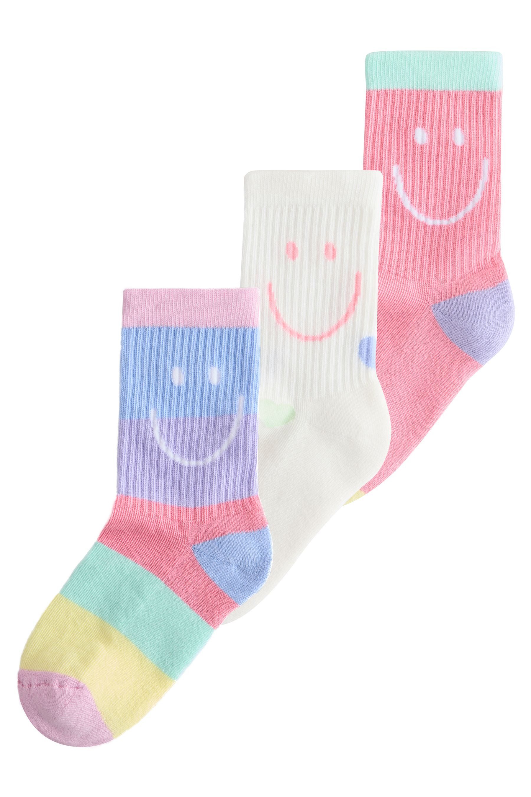 Next Kurzsocken Knöchelsocken mit gepolsterter Sohle, 3er-Pack (3-Paar)