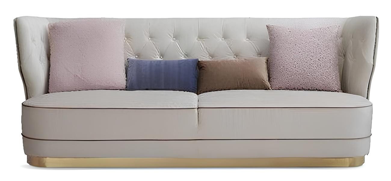 Xlmoebel 3-Sitzer Designer-Sofa im italienischen Stil aus edlen Materialien, 3-Sitzer, Hergestellt in Europa