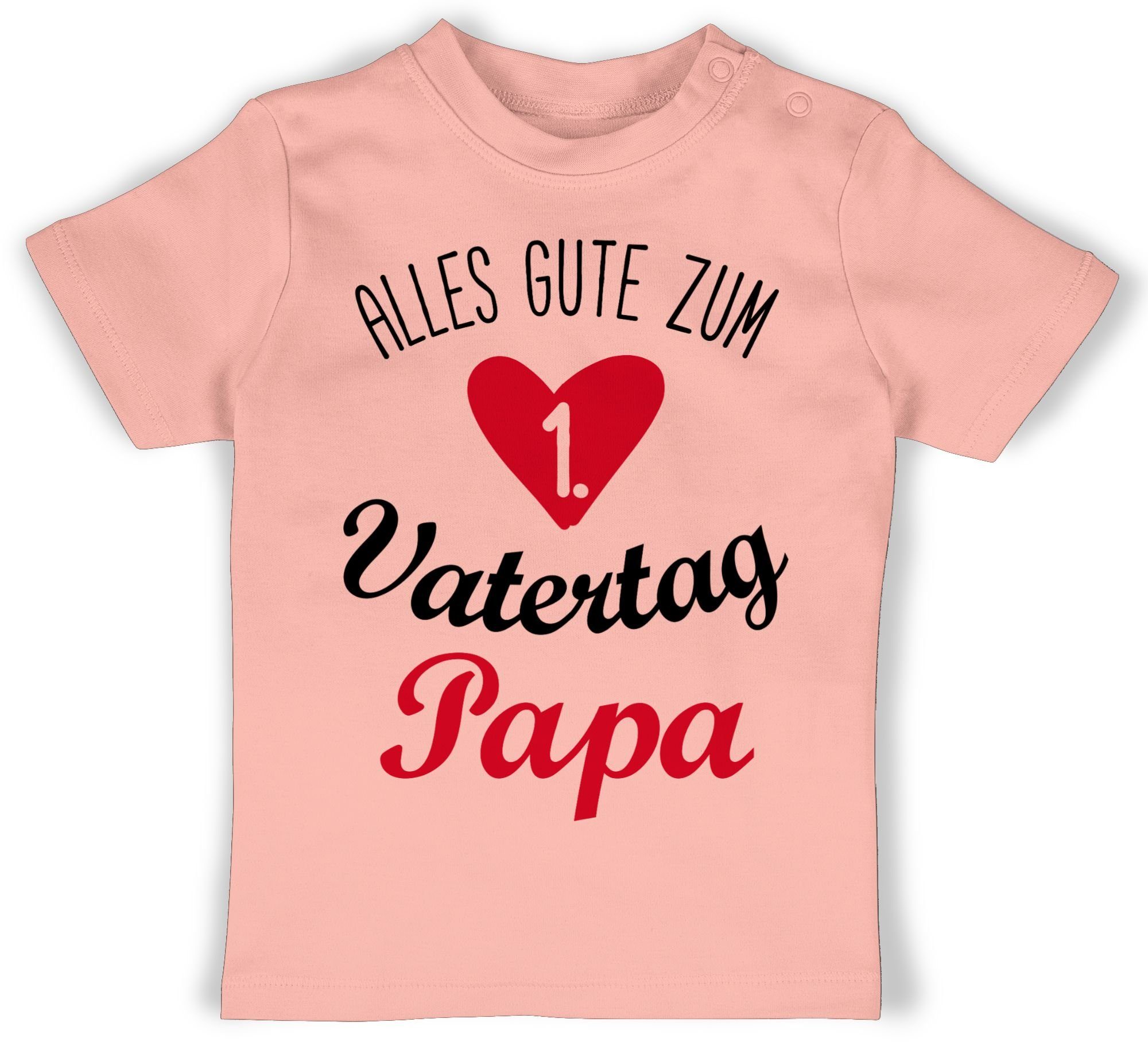 Shirtracer TShirt »Alles gute zum ersten Vatertag Papa schwarz