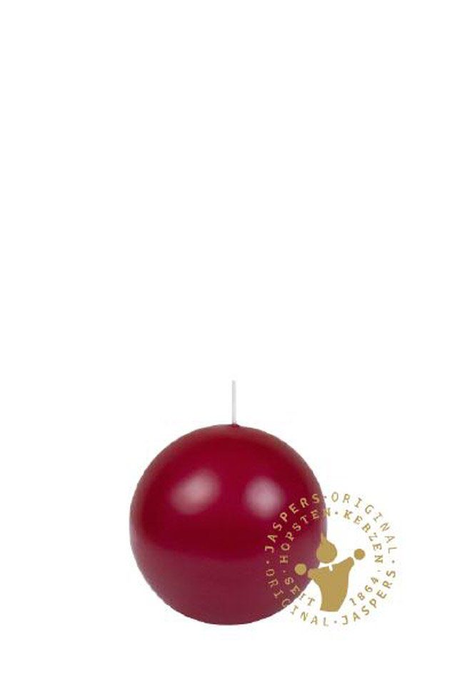Jaspers Свічки Kugelkerze Kugelkerzen bordeaux 60 mm, 4 Stück