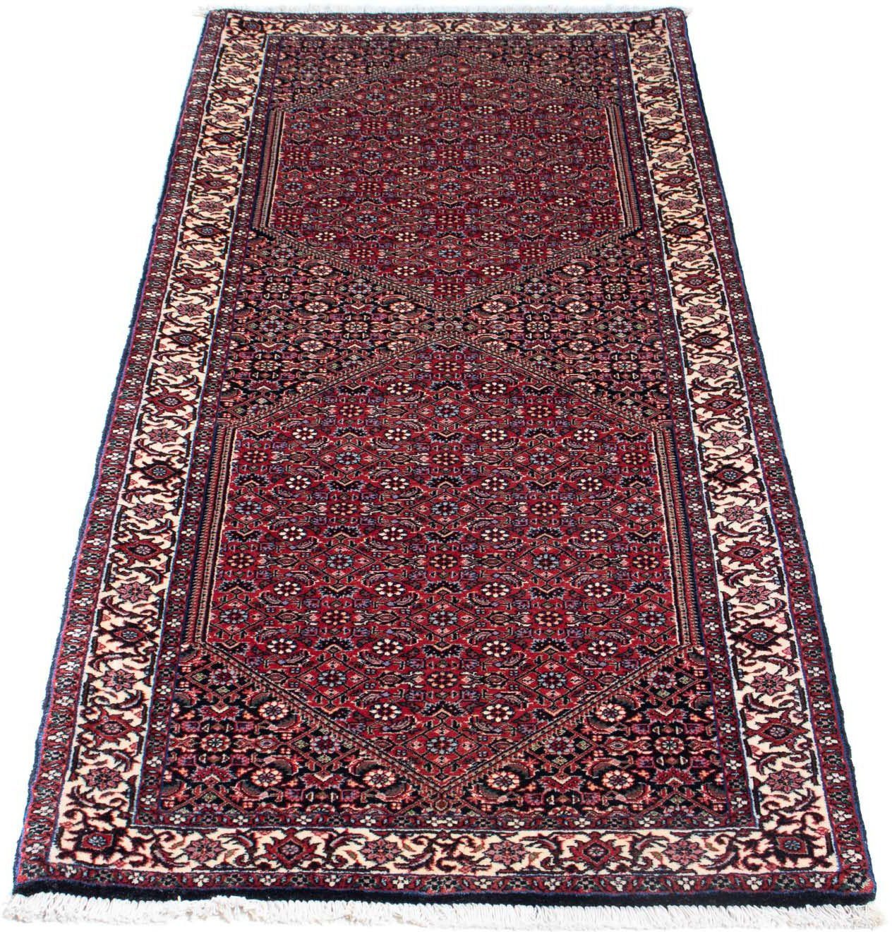 Hochflor-Läufer Bidjar Medaillon 196 x 75 cm, morgenland, rechteckig, Höhe: 10 mm, Unikat mit Zertifikat